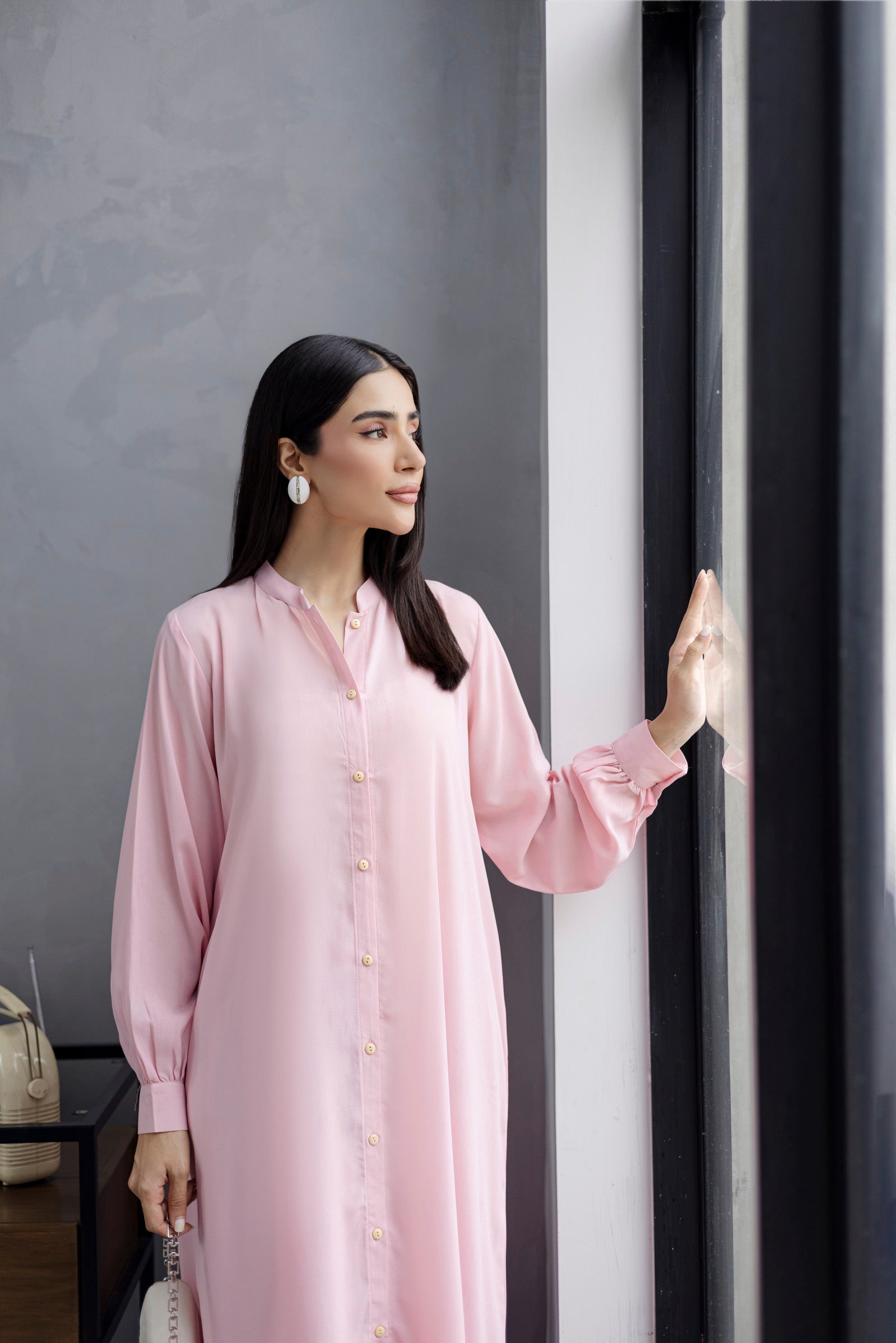 Solid 2PC Dress - SP-05 Powder Pink