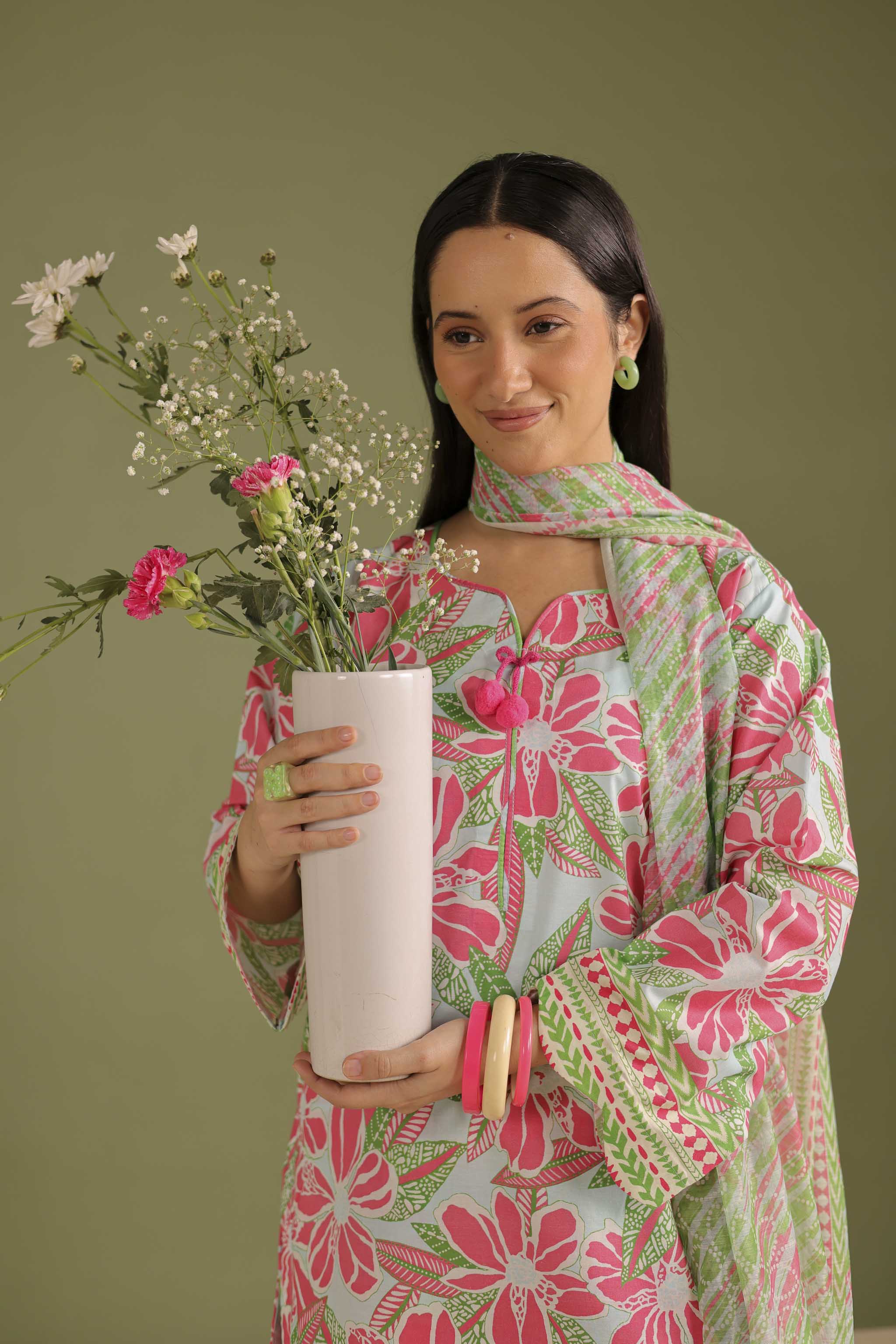 3PC Printed Lawn Suit - 42710