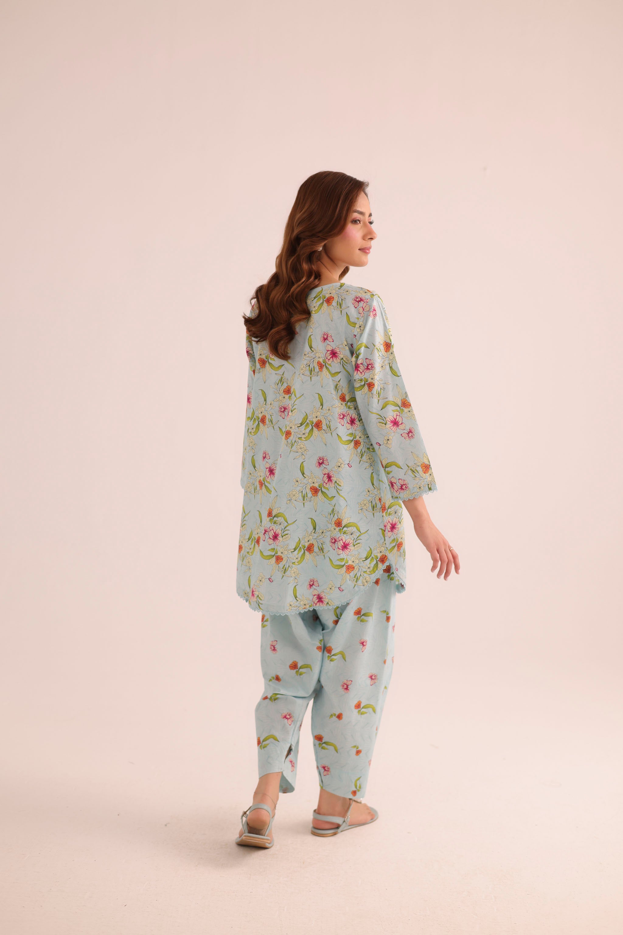 2PC Summer Lawn Dress- PRT L42201