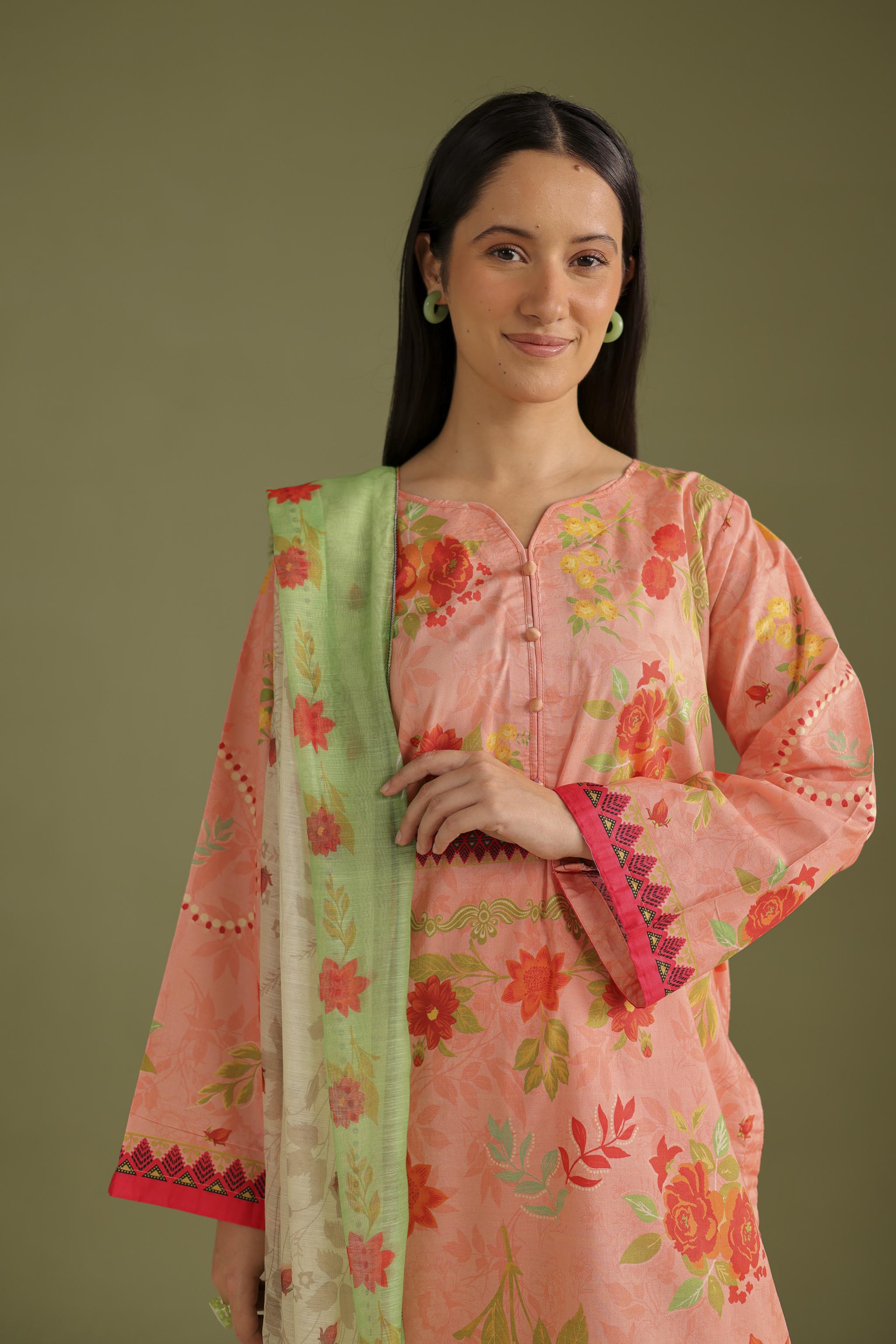 3PC Printed Lawn Suit - 42708