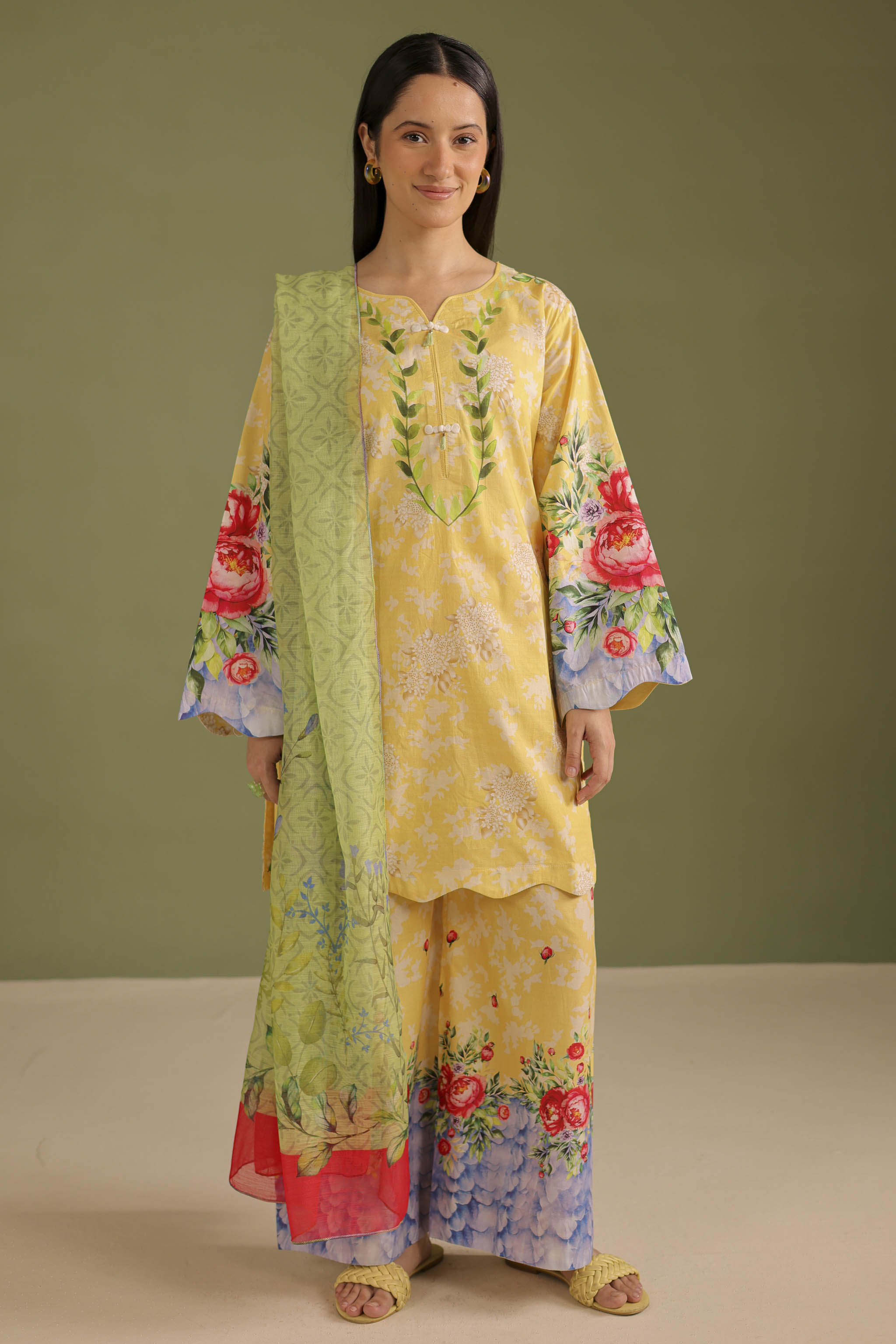 3PC Printed Lawn Suit - 42657