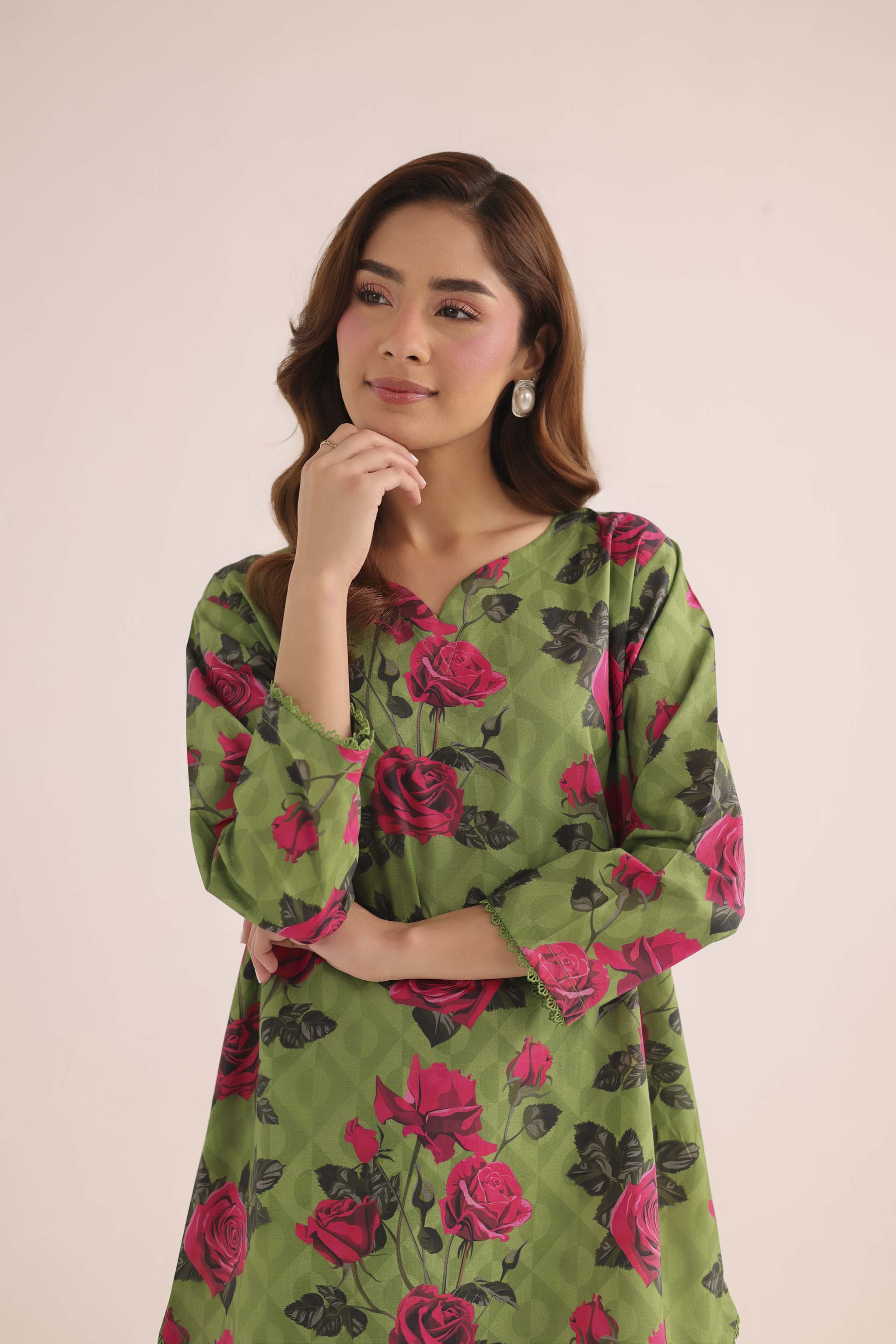 2PC Summer Lawn Dress- PRT L42180