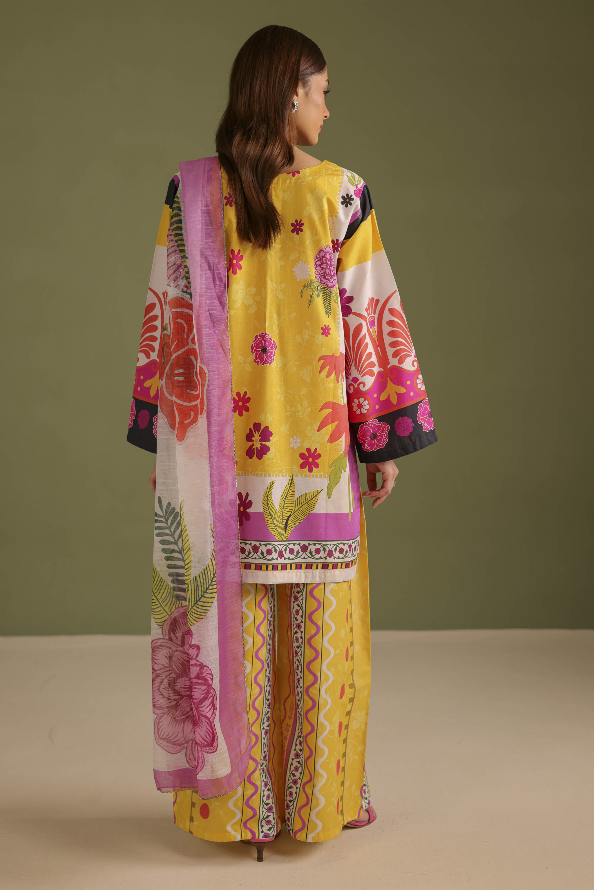 3PC Printed Lawn Suit - 42715