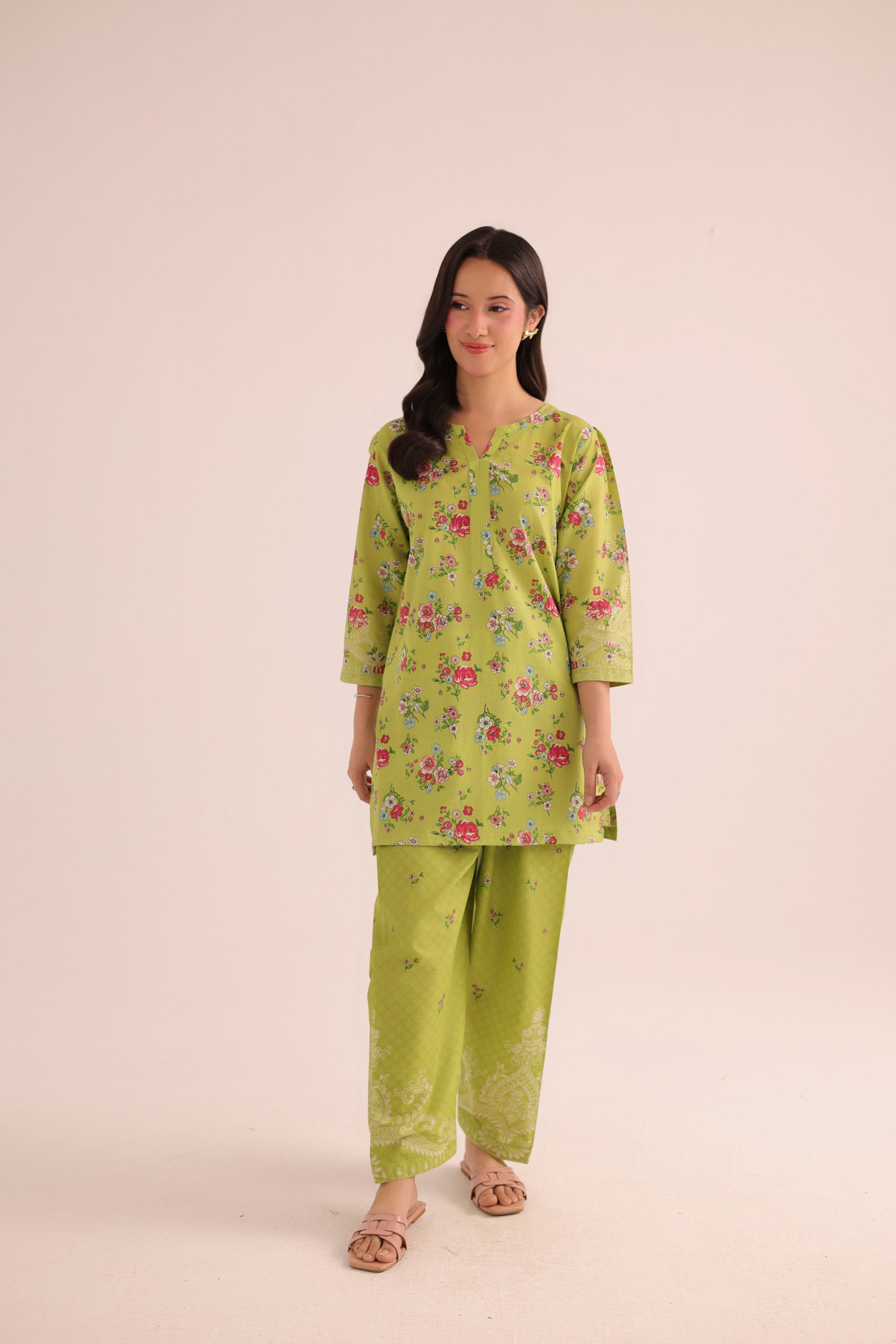 2PC Summer Lawn Dress- PRT L42960