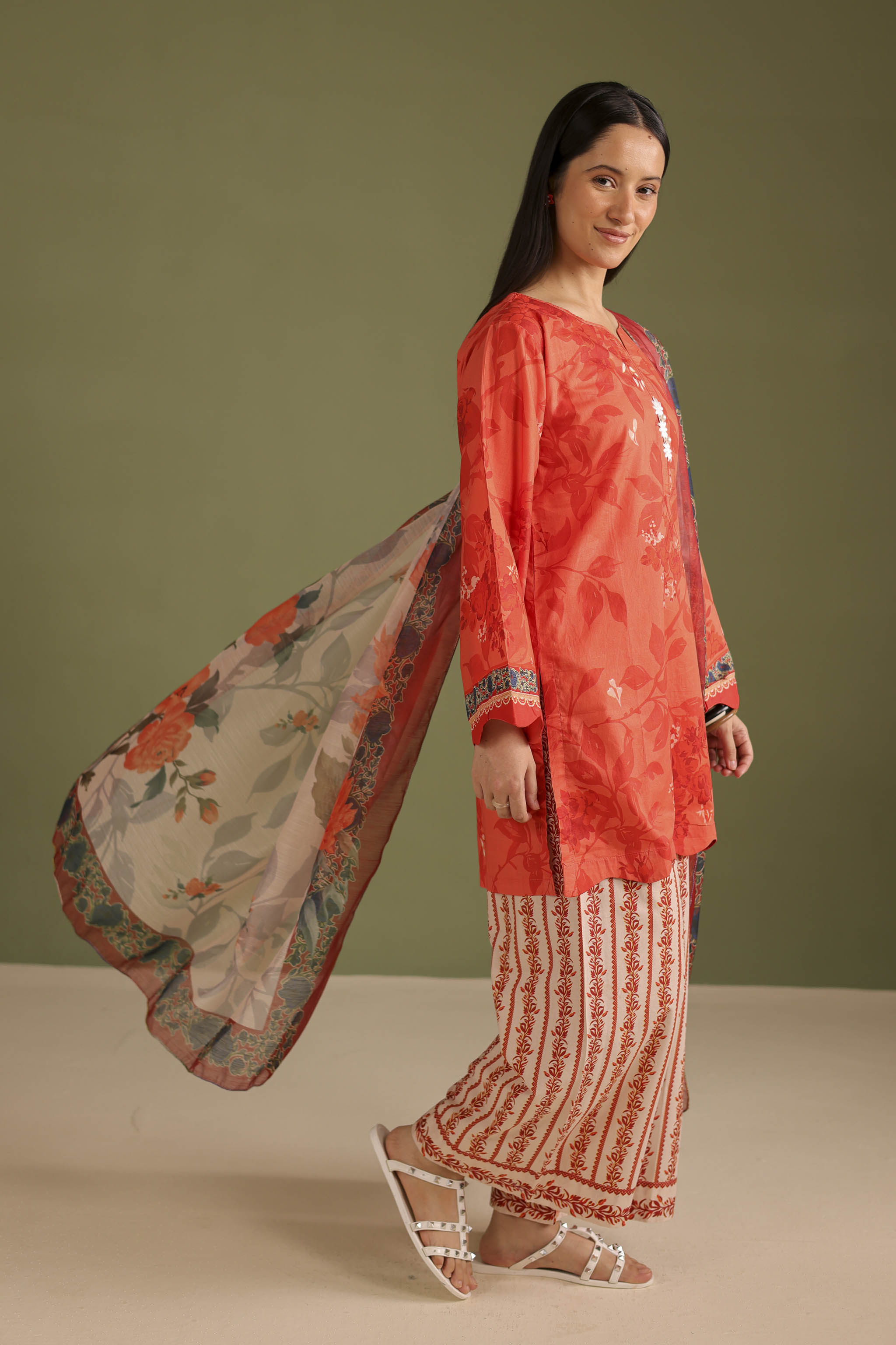 3PC Printed Lawn Suit - 42674