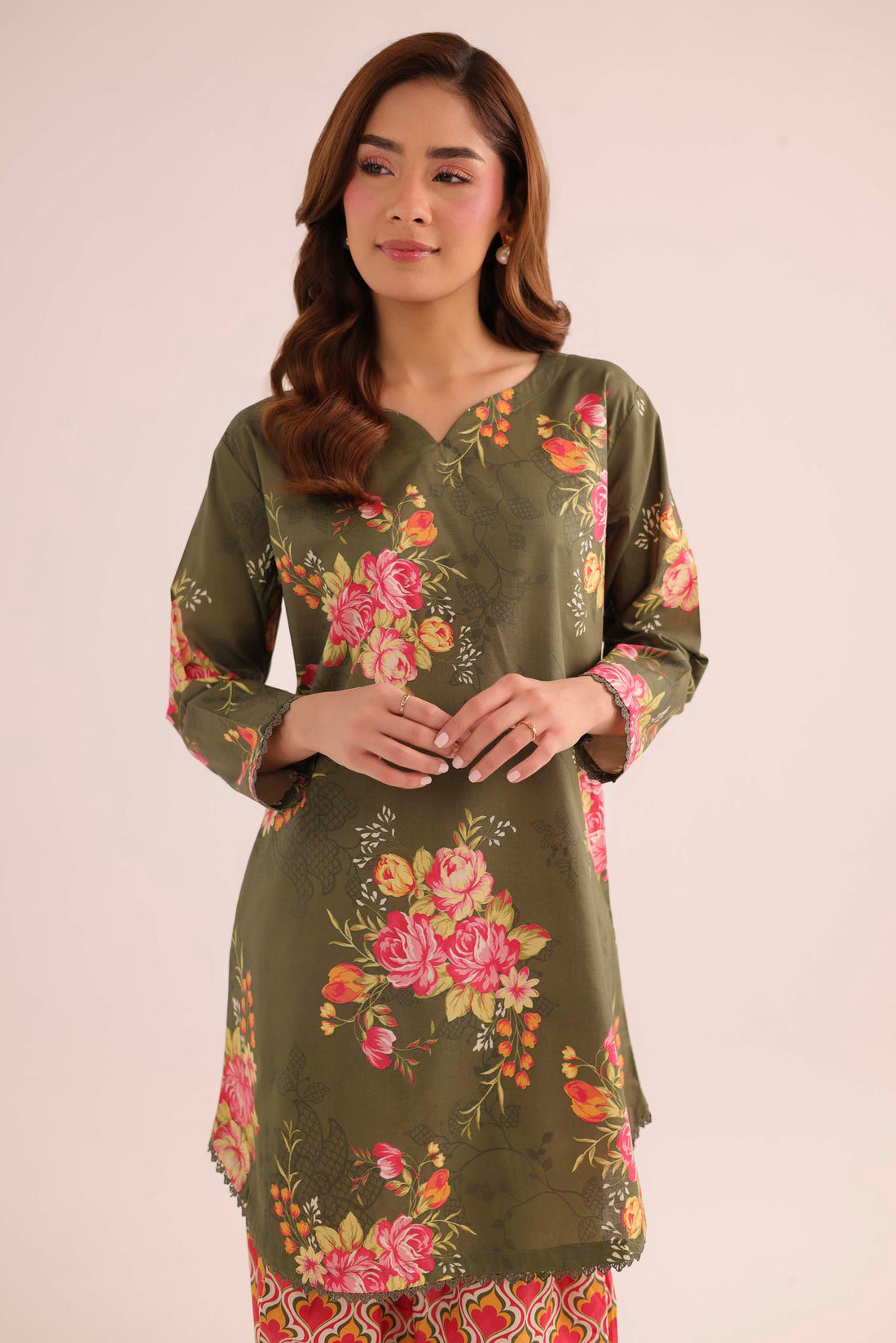 2PC Summer Lawn Dress- PRT L42196