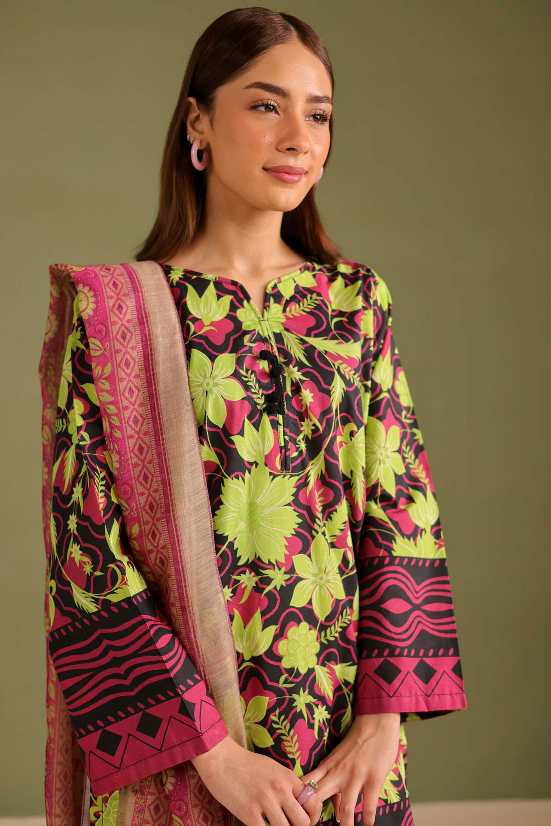 3PC Printed Lawn Suit - 42720