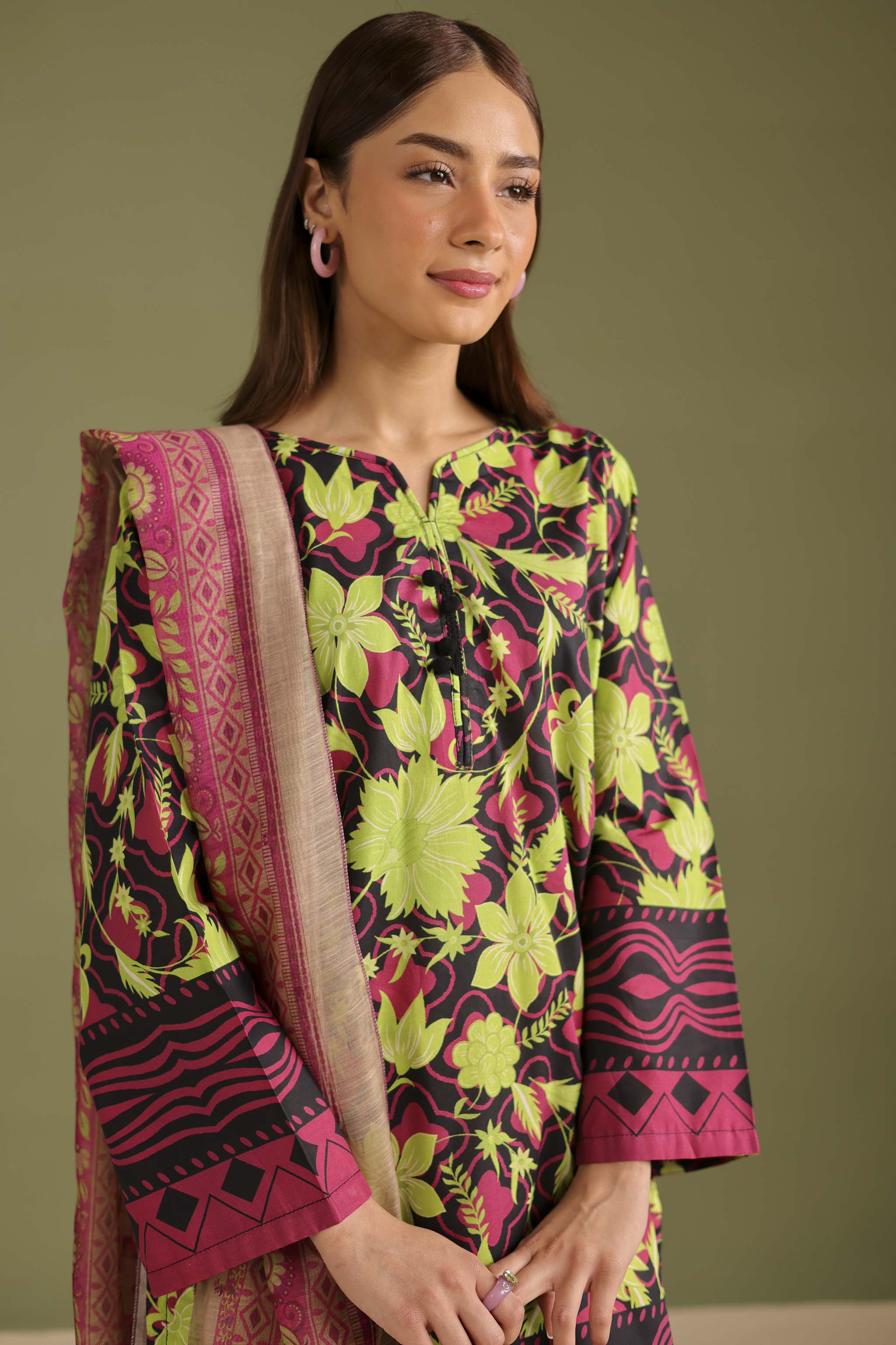3PC Printed Lawn Suit - 42720