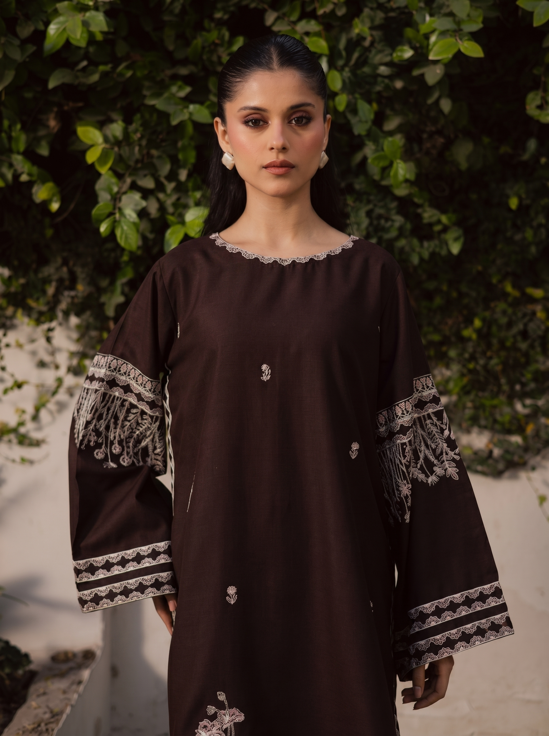 2PC Summer Embroidered Dress - 1220