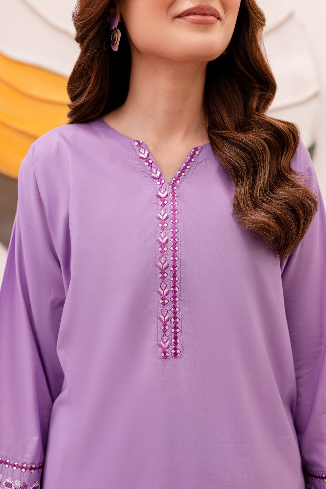 2PC Embroidered Dress-1060