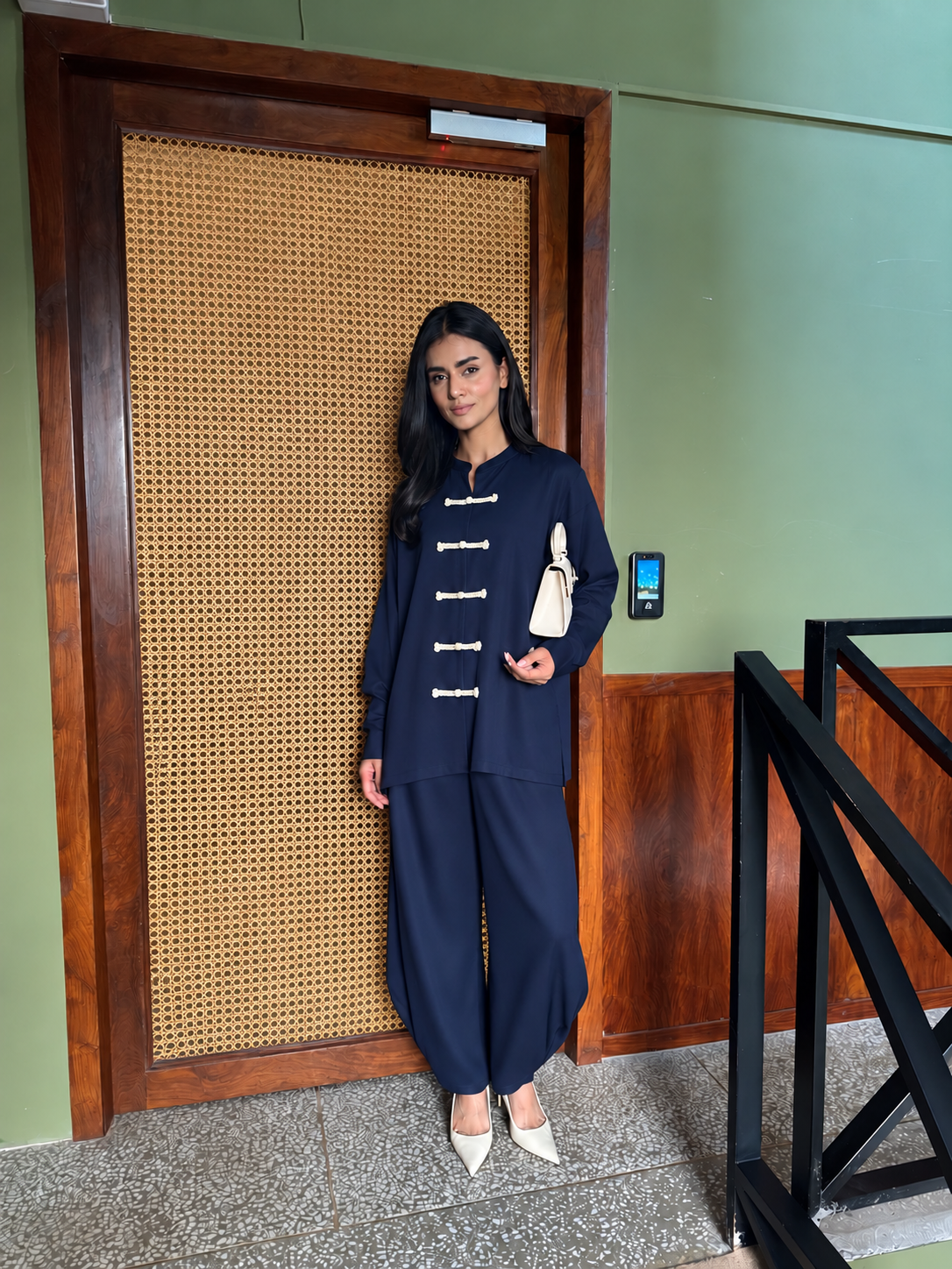 Mandarin Set - Navy Blue