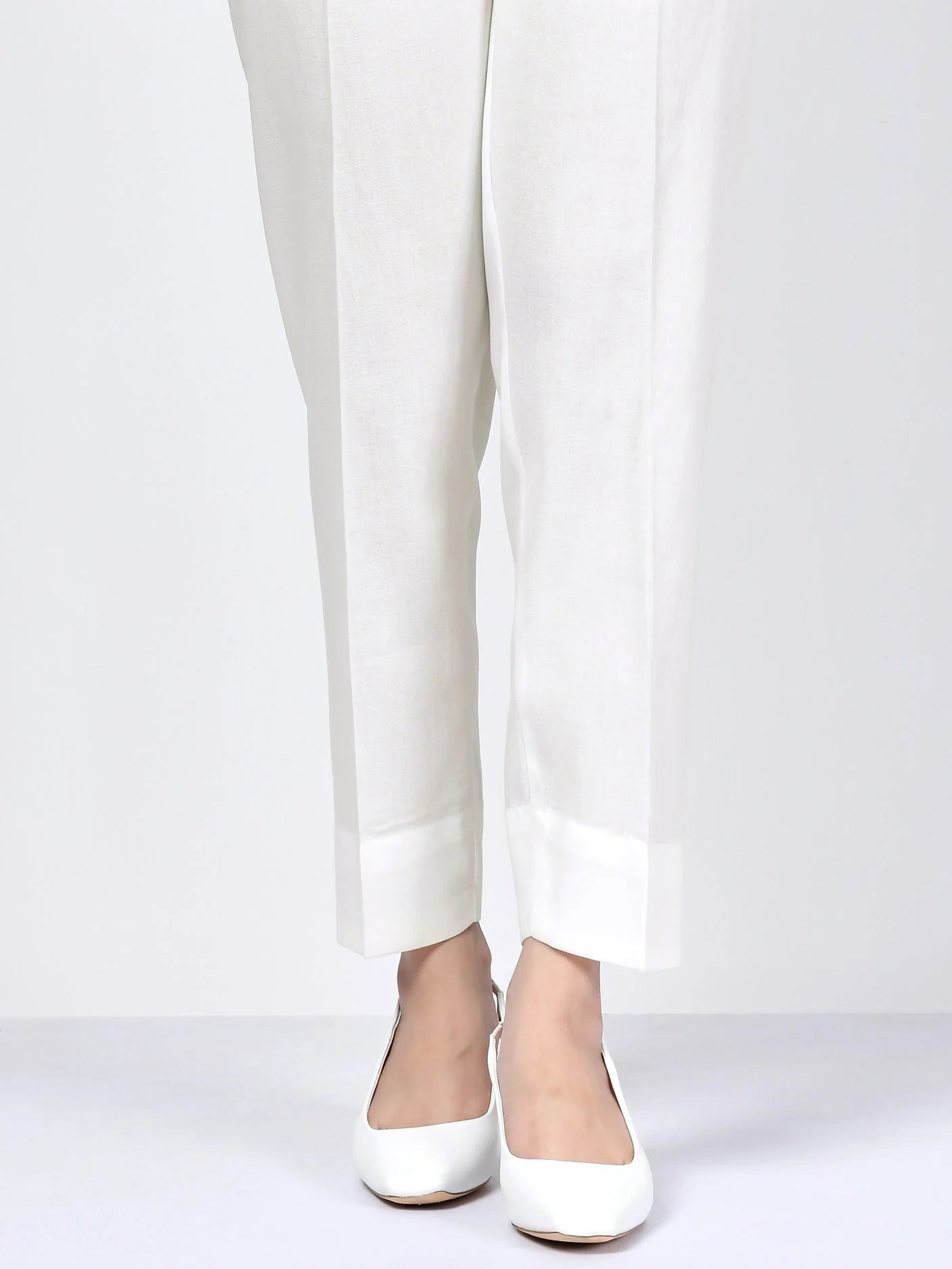 Basic White Cambric Trouser