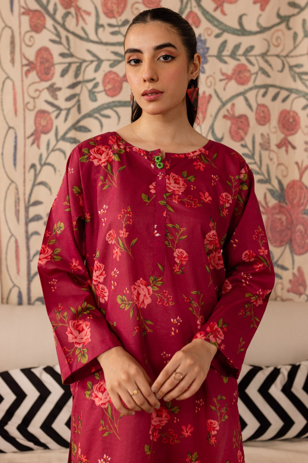 1PC Printed Kurti - PK17
