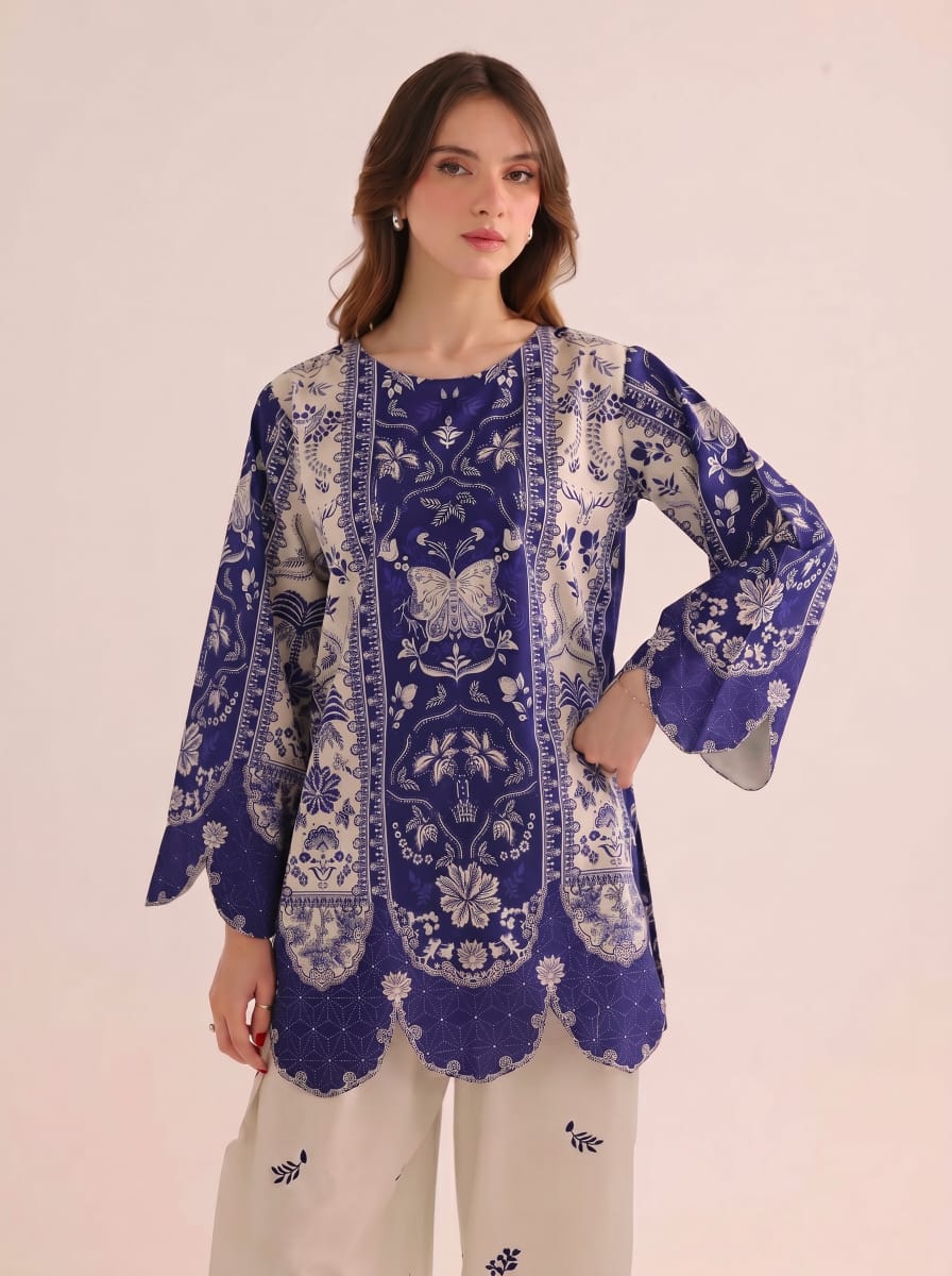 2PC Summer Lawn Dress- PRT L42961