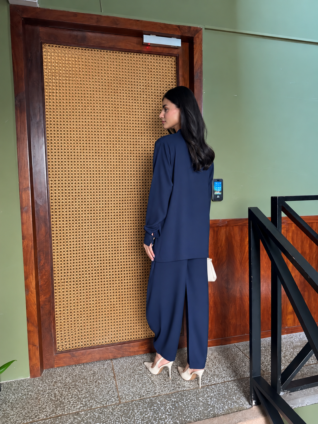 Mandarin Set - Navy Blue