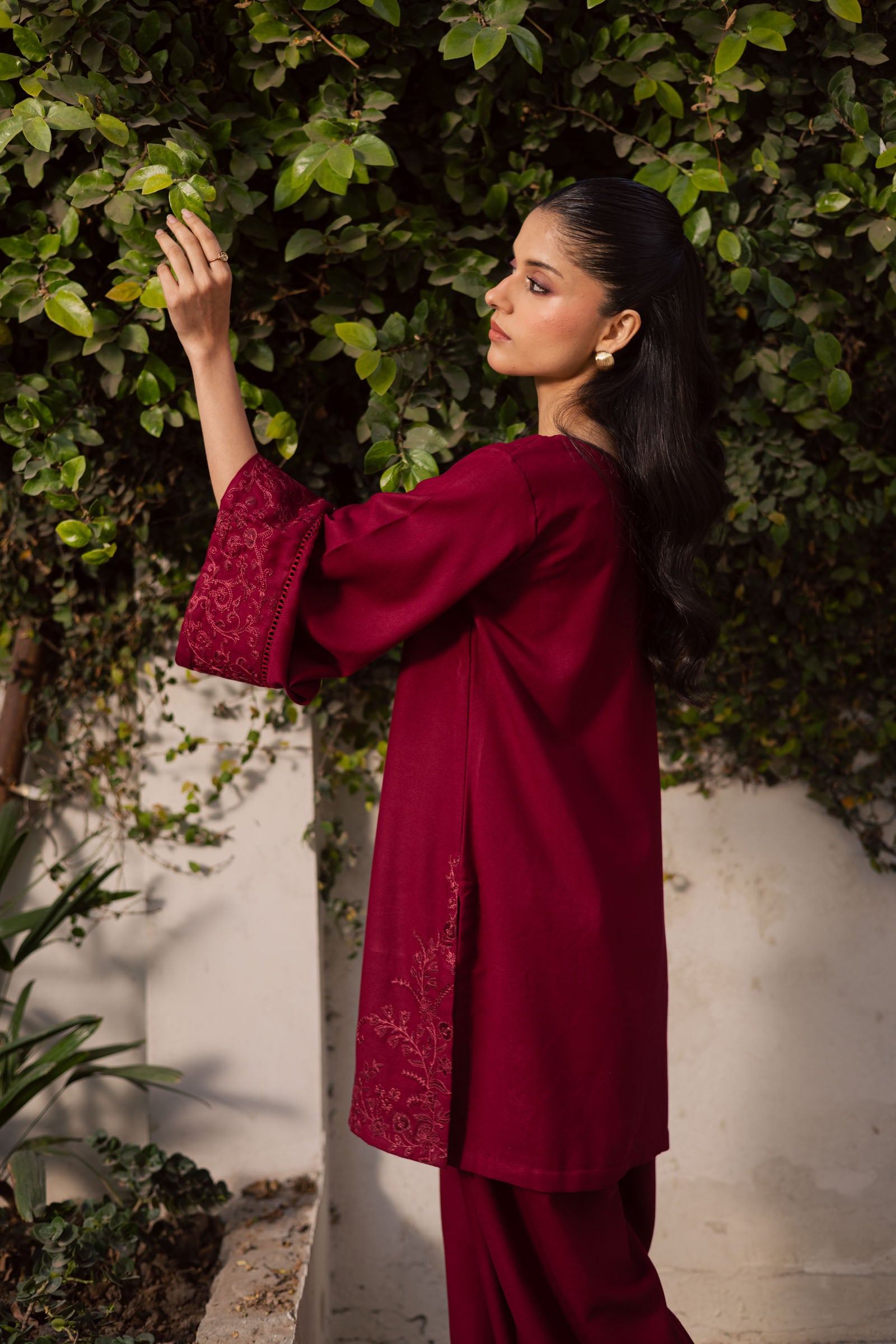 2PC Winter Embroidered Dress-1181