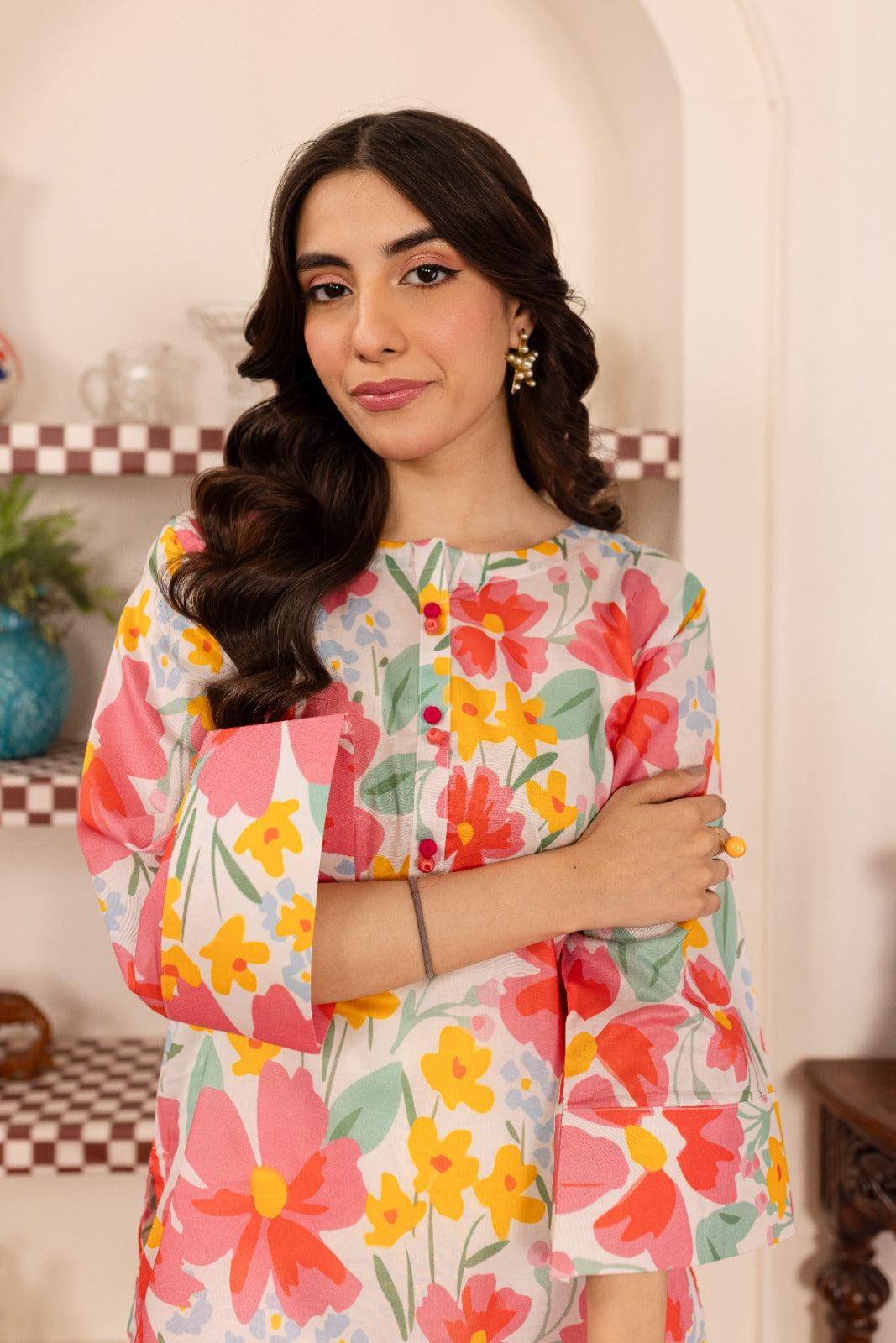 1PC Printed Kurti - PK11
