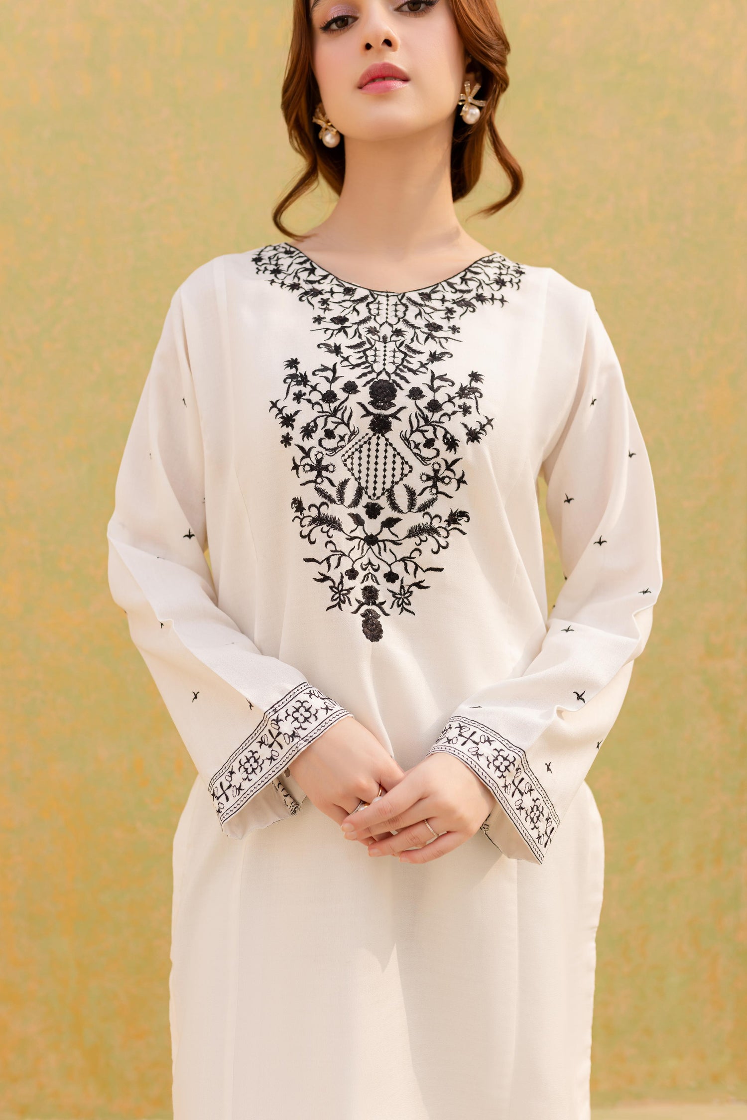 2PC Summer Embroidered Dress-1072