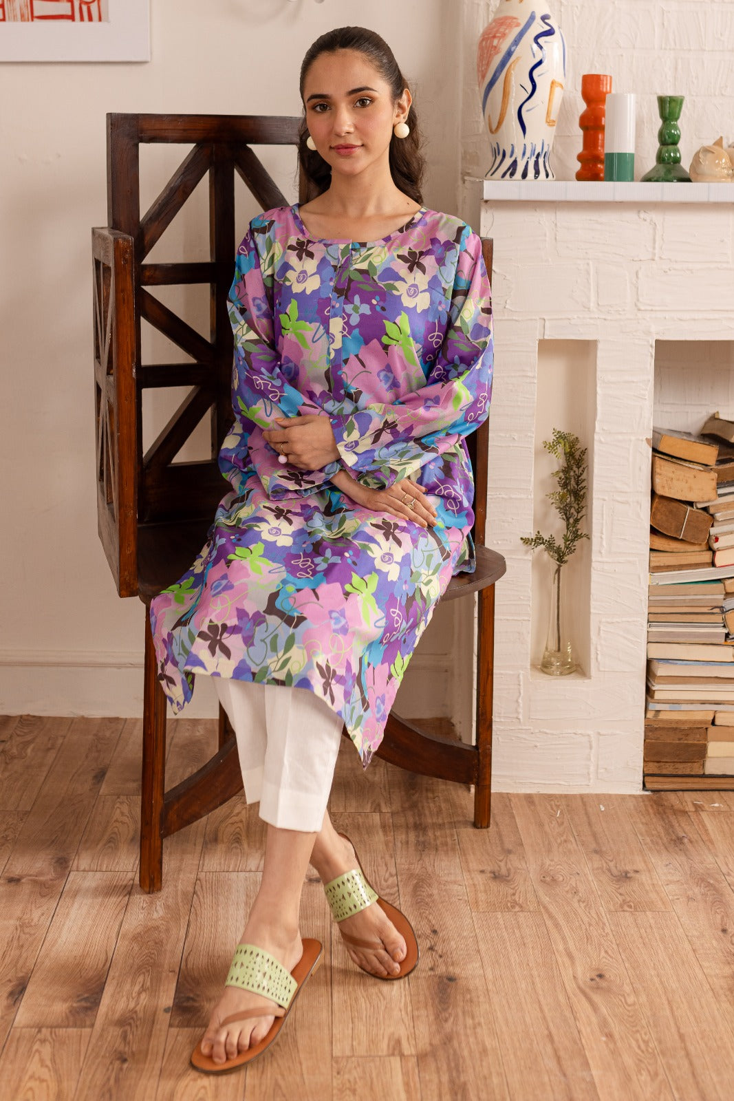 1PC Printed Kurta - PK26