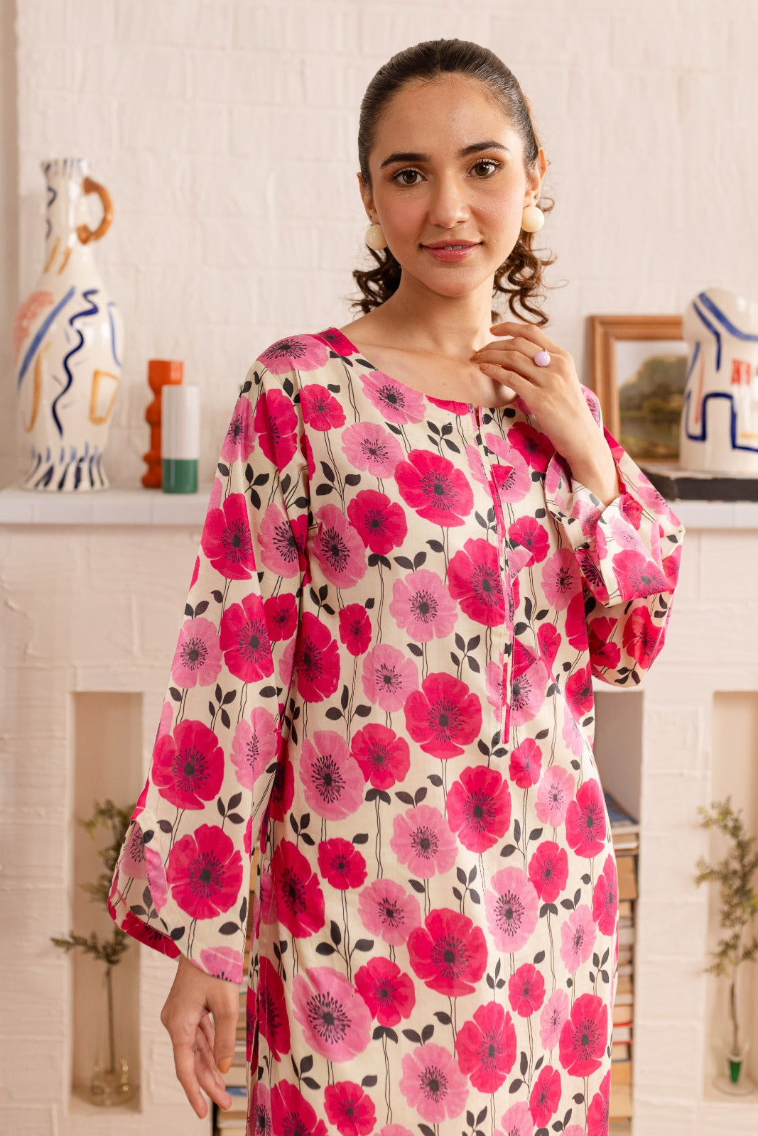 1PC Printed Kurti - PK16