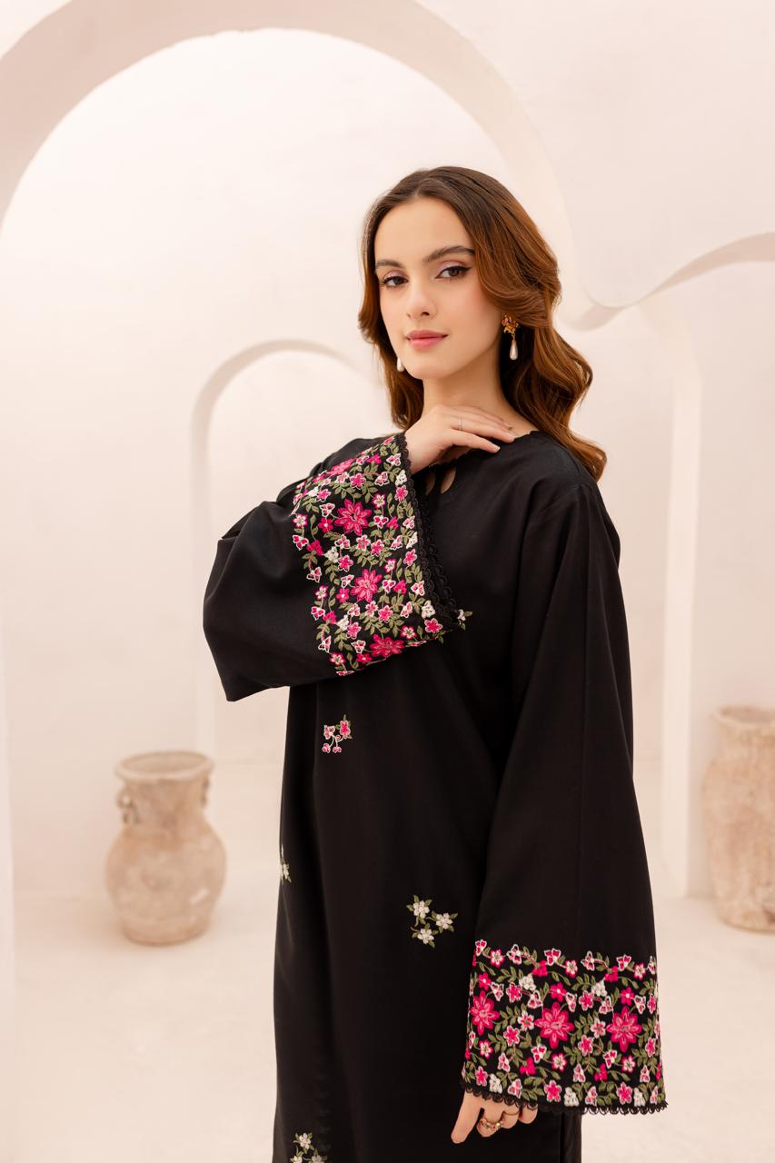 2PC Summer Embroidered Dress - 1083