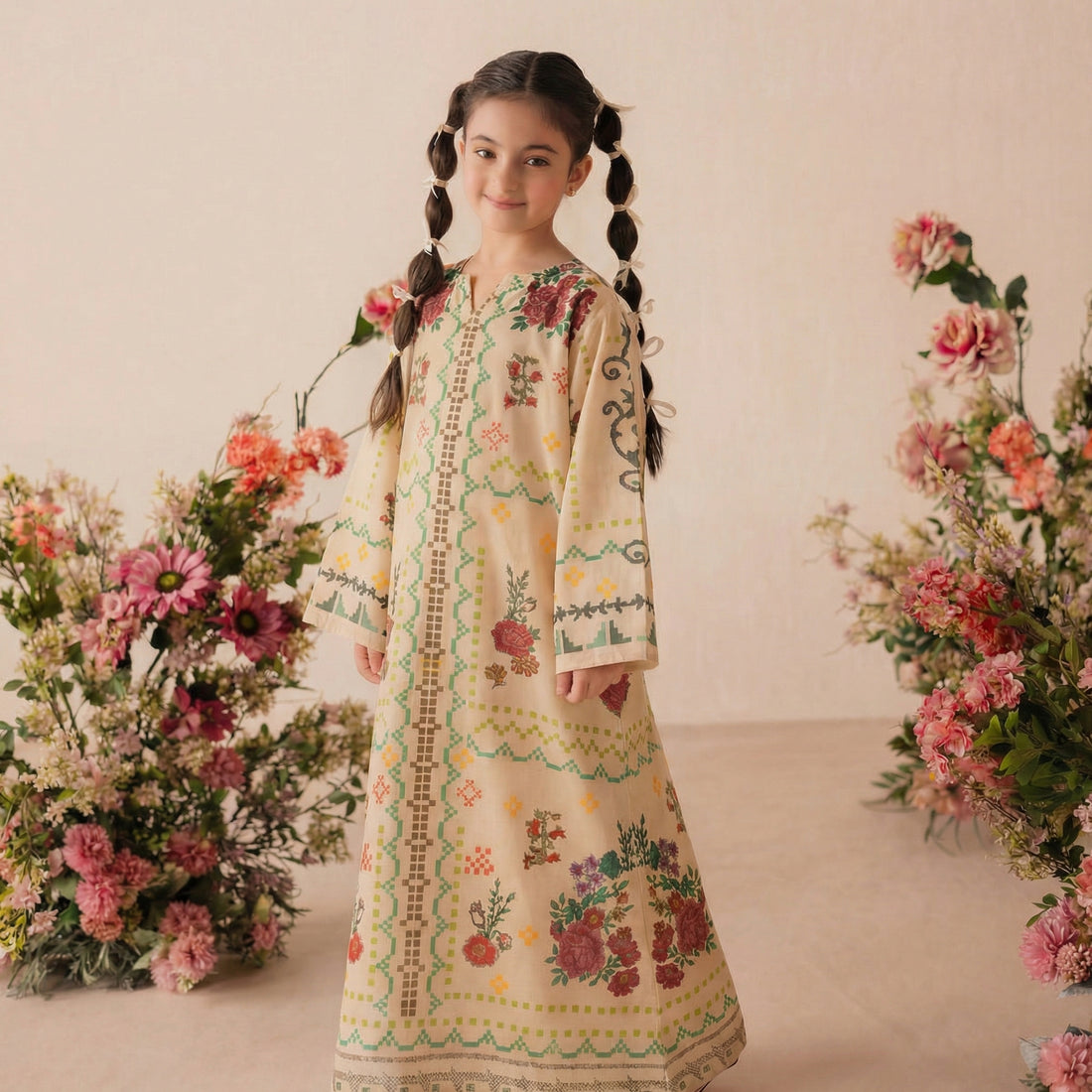 KF21-Kids Summer Kaftan