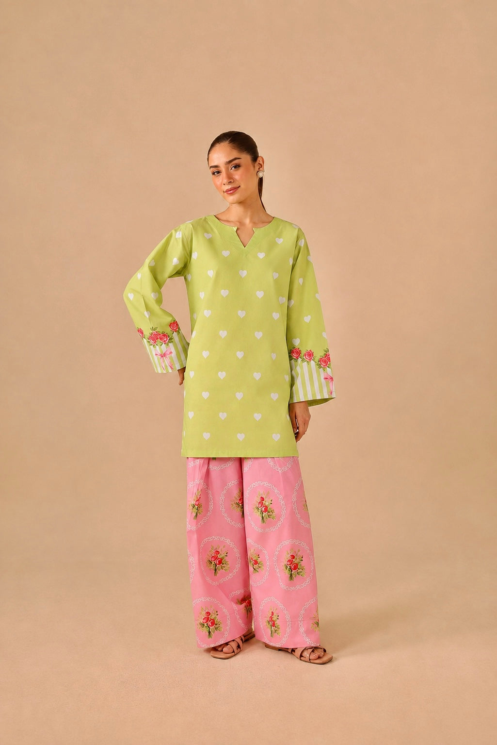2PC Summer Lawn Dress - 44279