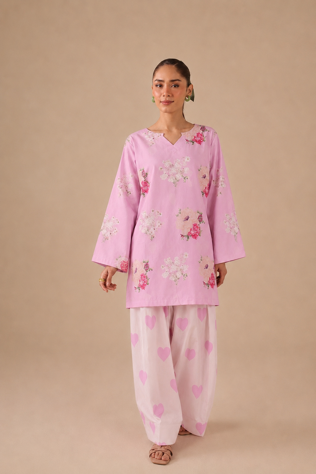 2PC Summer Lawn Dress - 44286