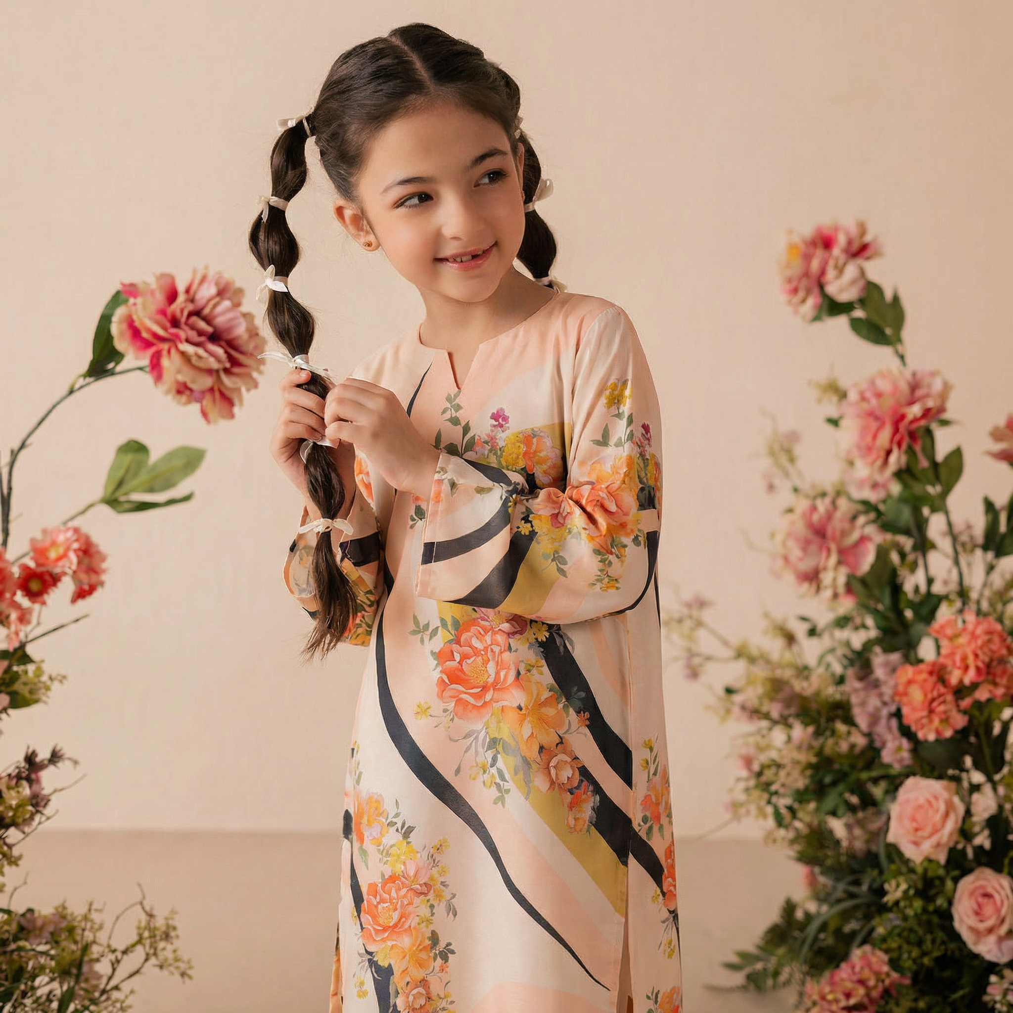 KF07-Kids Summer Kaftan