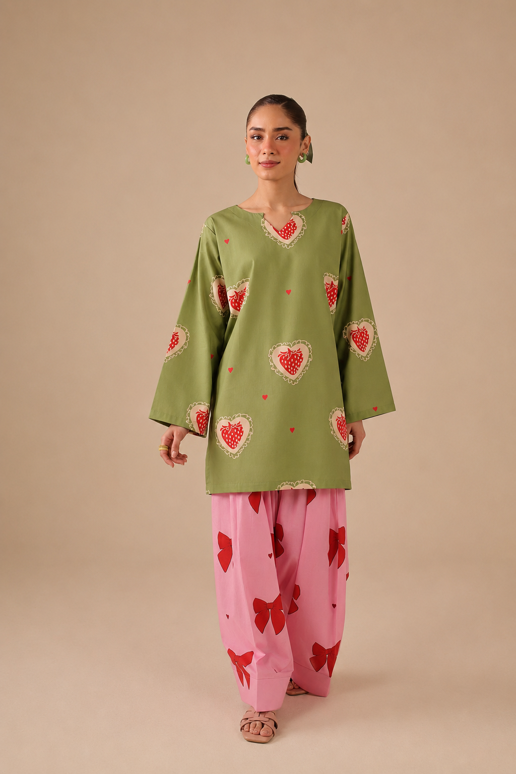 2PC Summer Lawn Dress - 44278