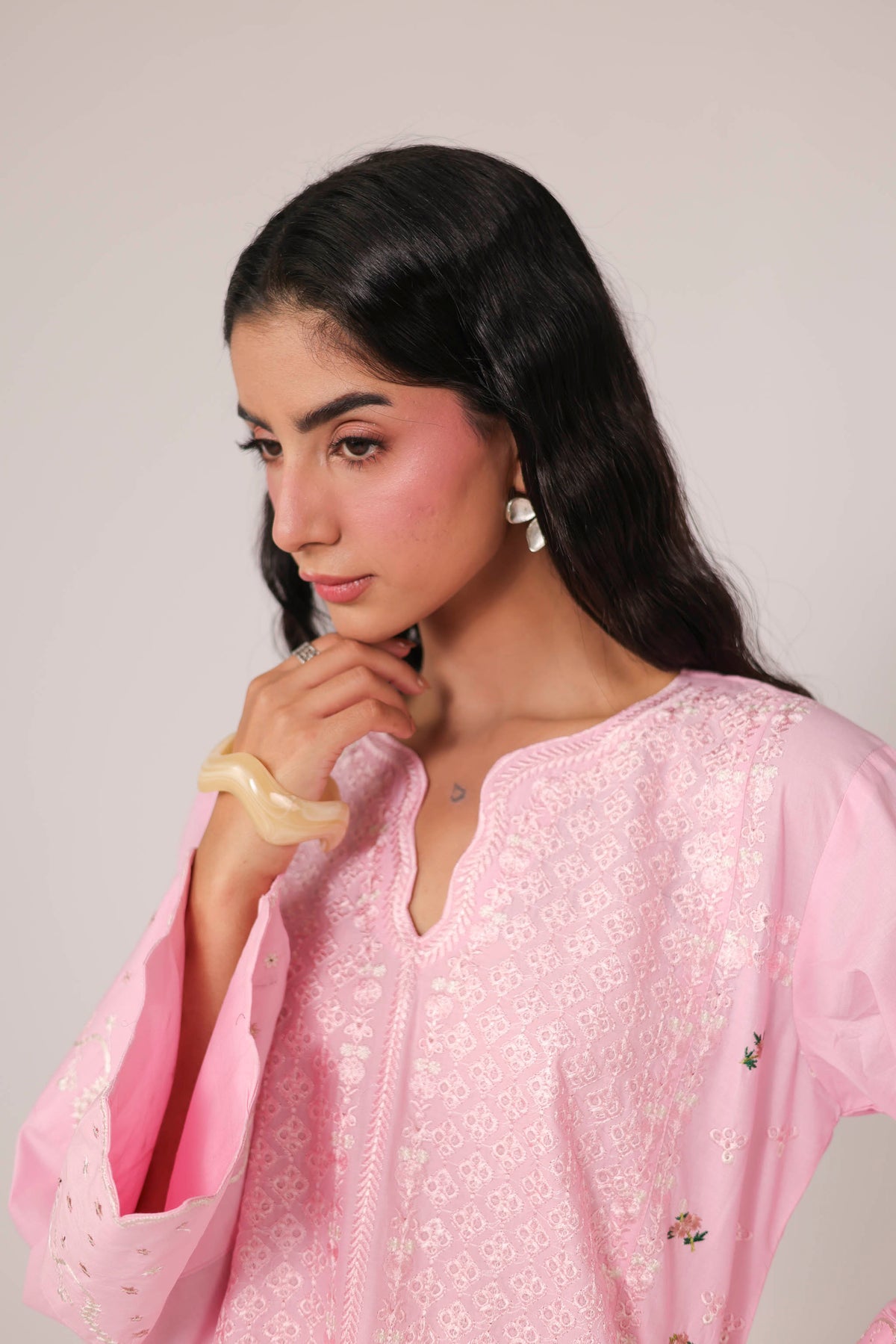 2PC Embroidered Pret- 1363