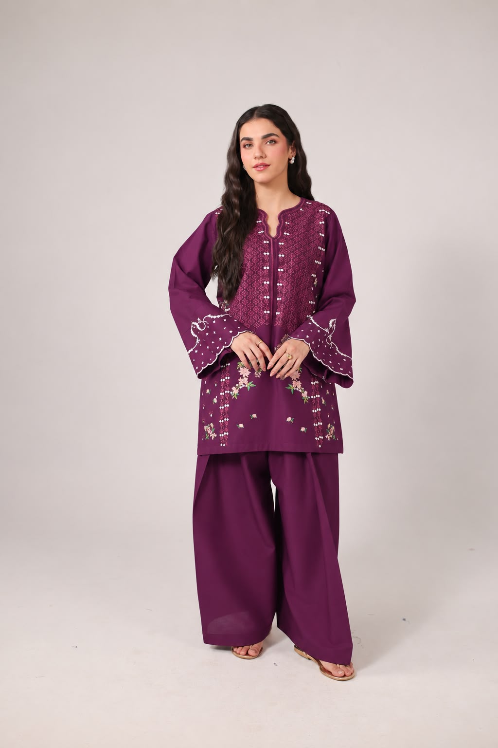 2PC Embroidered Pret - 1379
