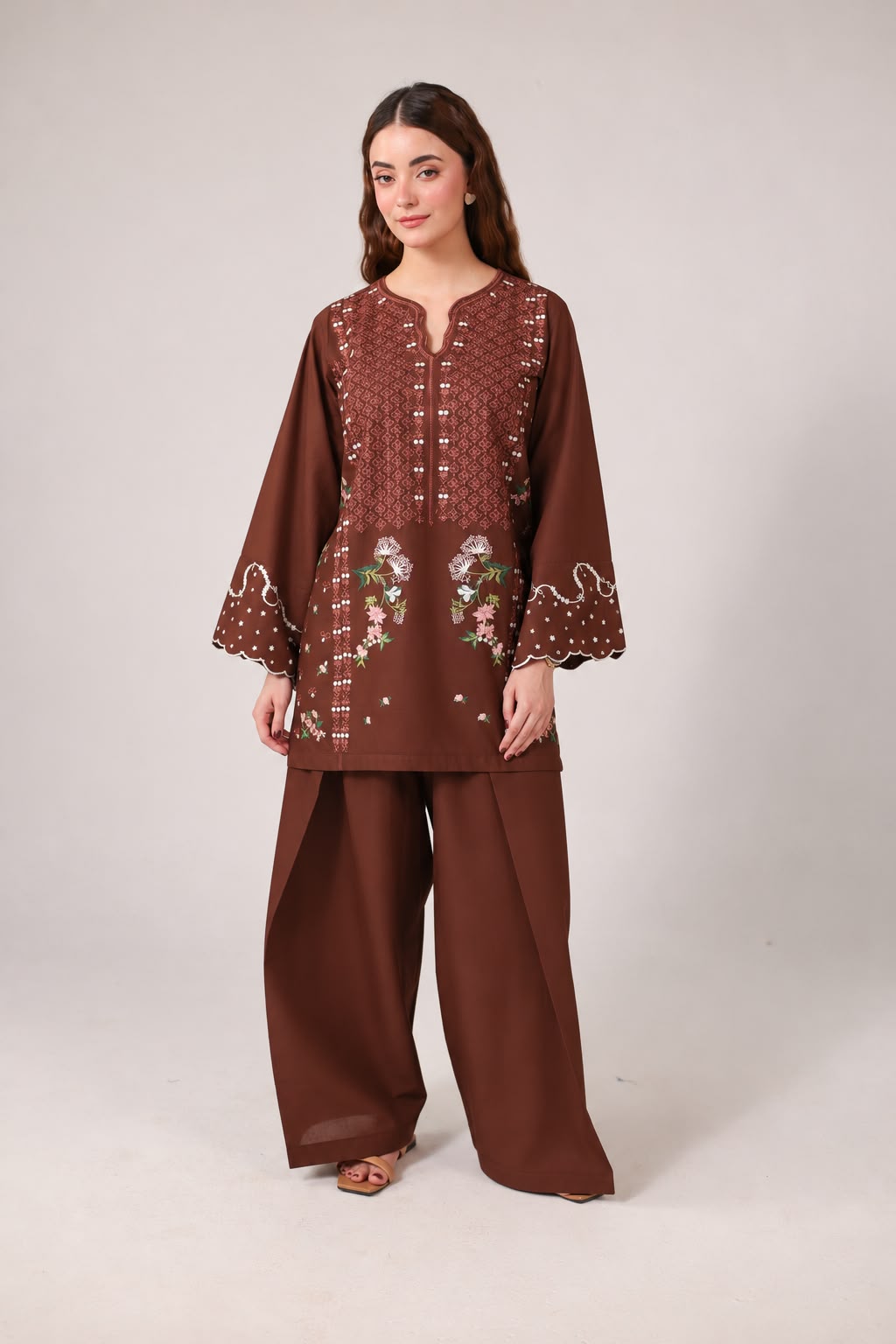 2PC Embroidered Pret - 1383