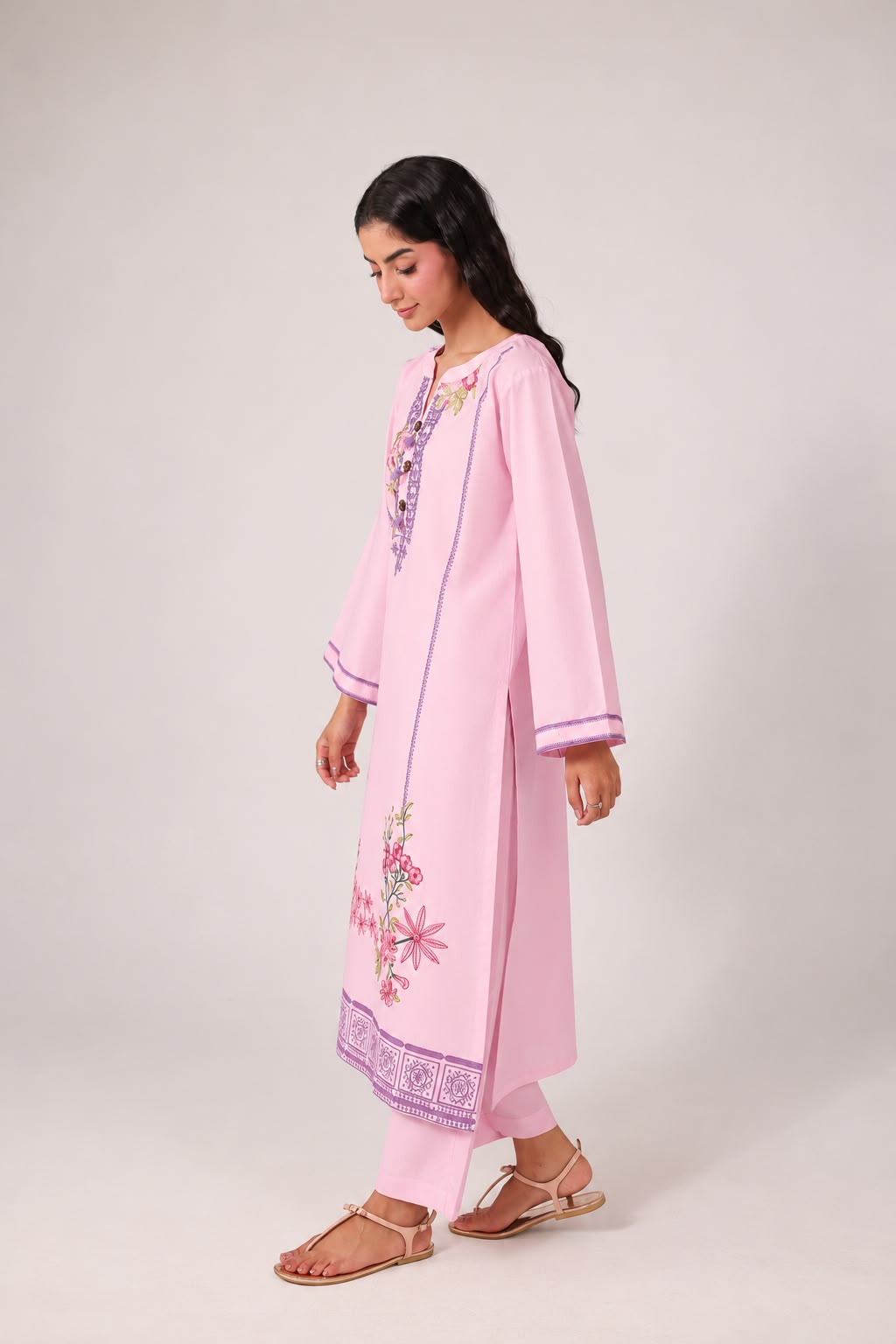2PC Embroidered Pret - 1364