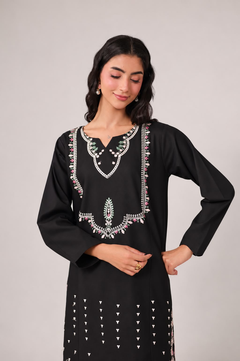 2PC Embroidered Pret - 1306
