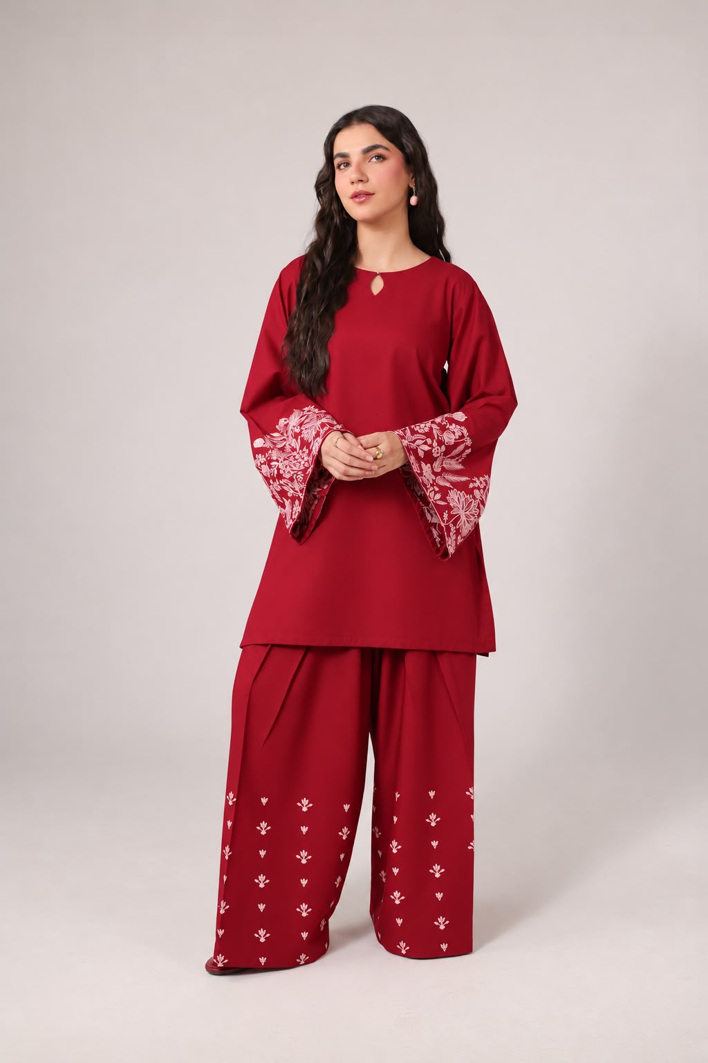 2PC Embroidered Pret - 1282