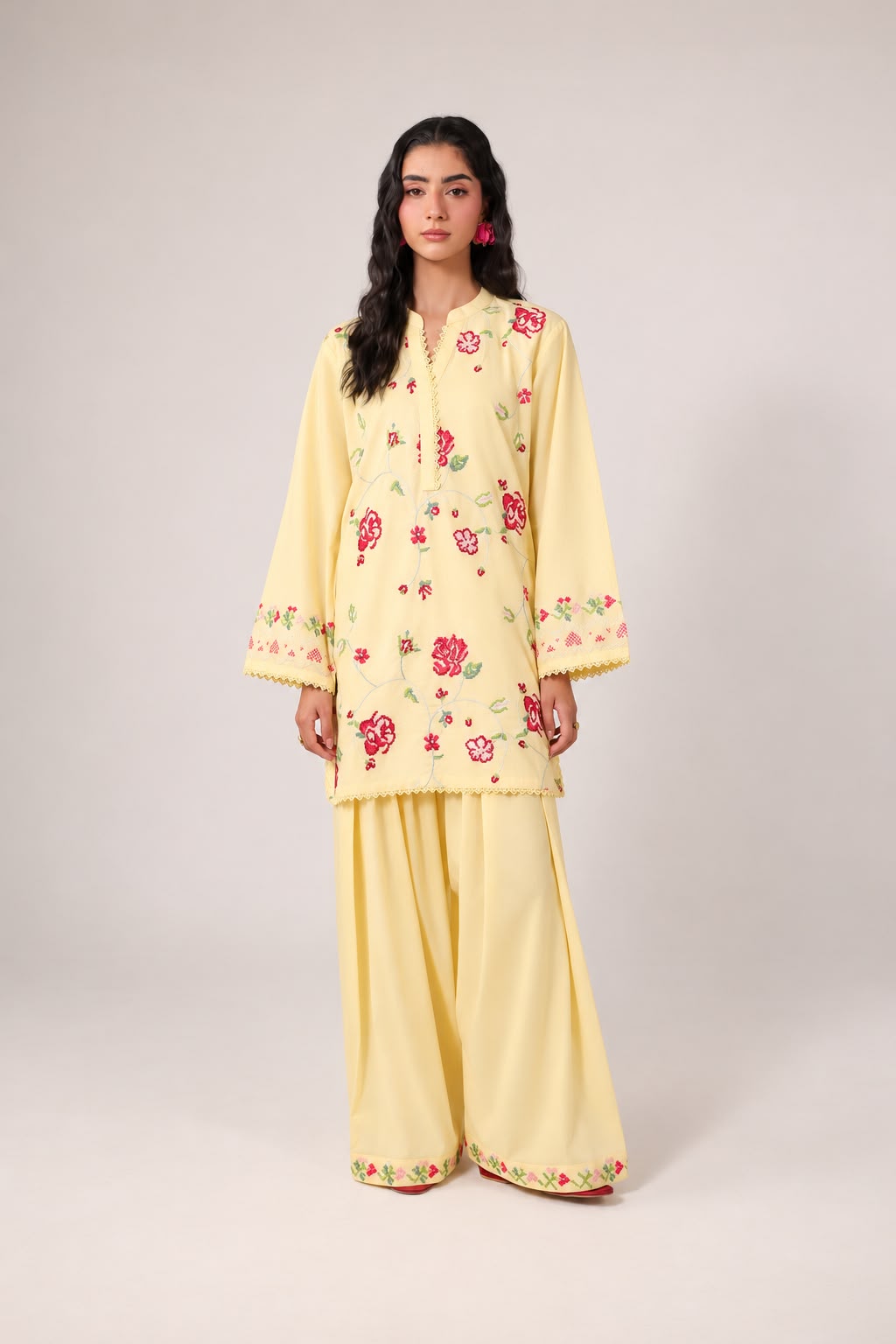 2PC Embroidered Pret - 1373