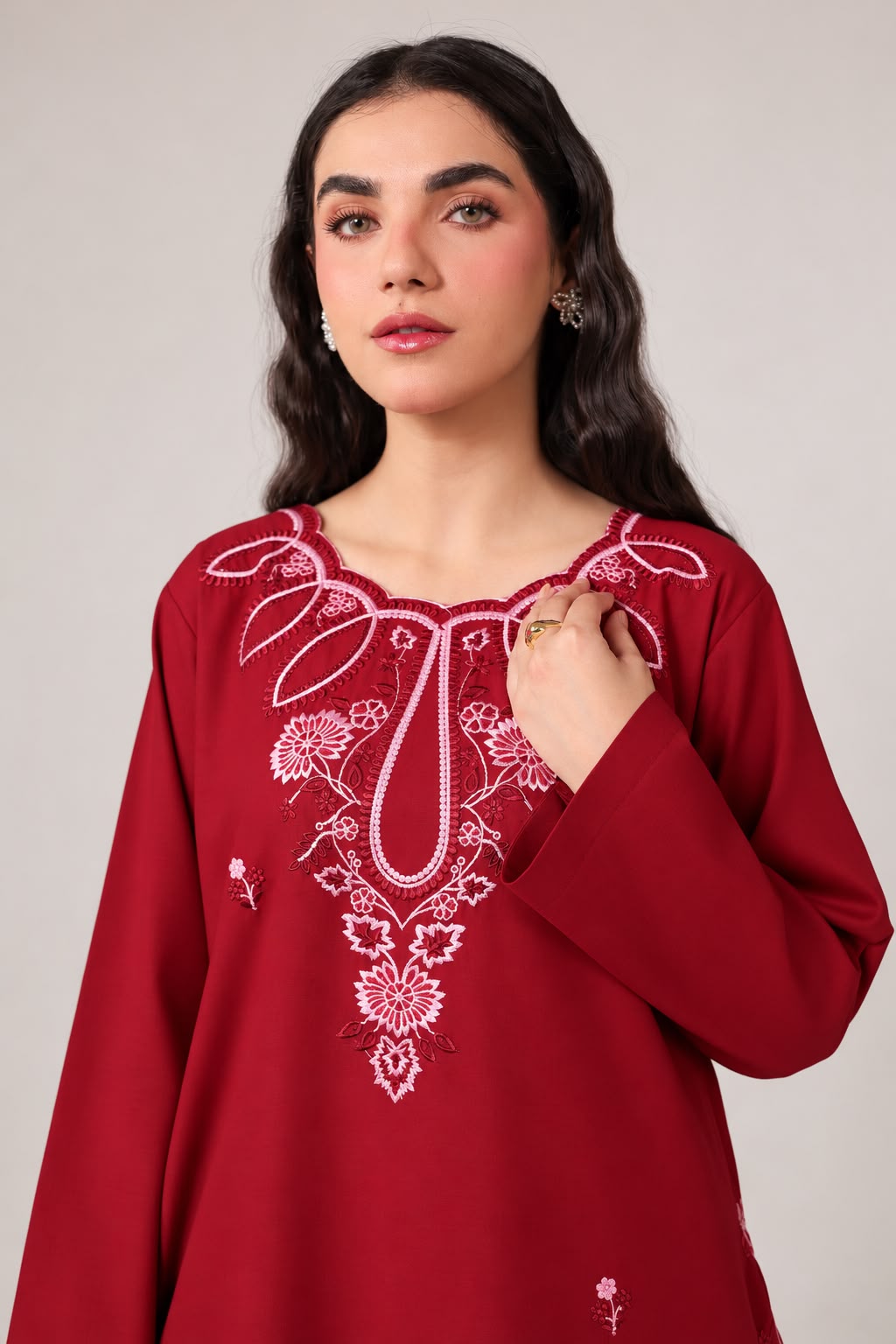 2PC Embroidered Pret - 1307