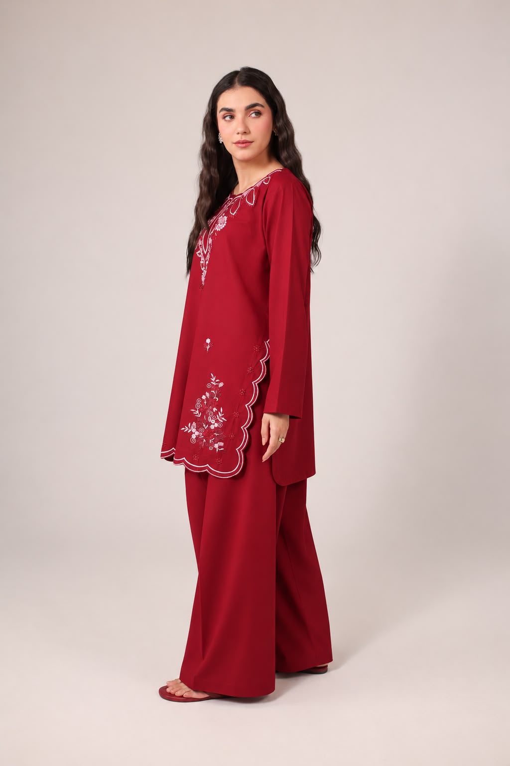 2PC Embroidered Pret - 1307