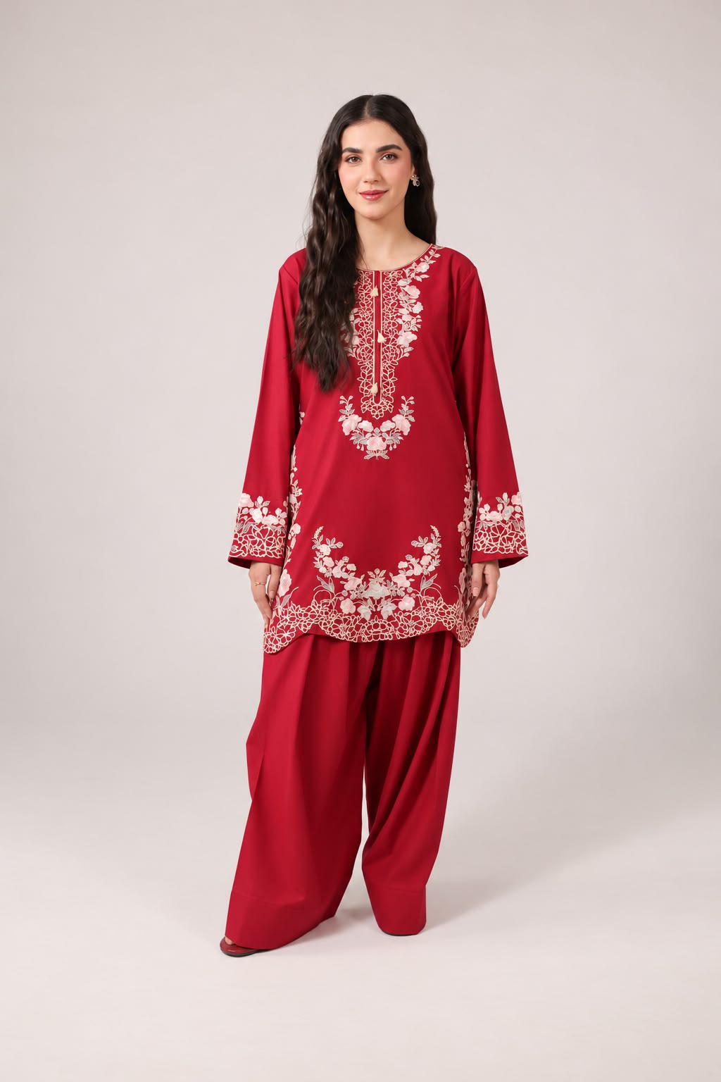 2PC Embroidered Pret - 1260