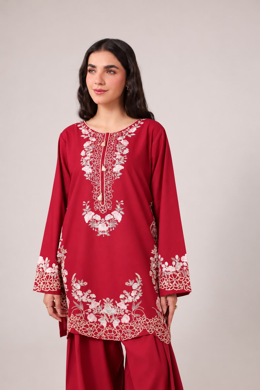 2PC Embroidered Pret - 1260