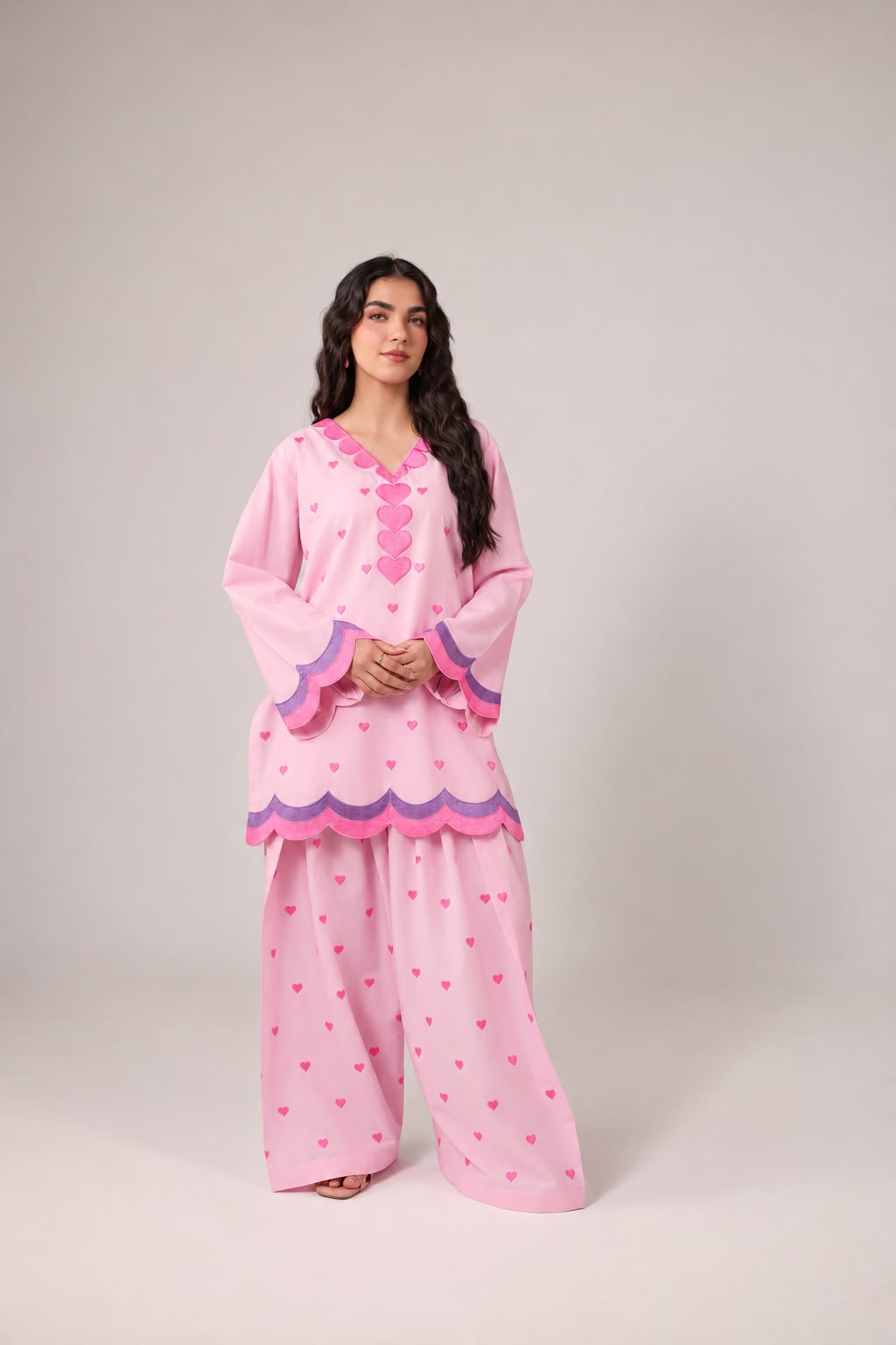 2PC Embroidered Pret - 1368