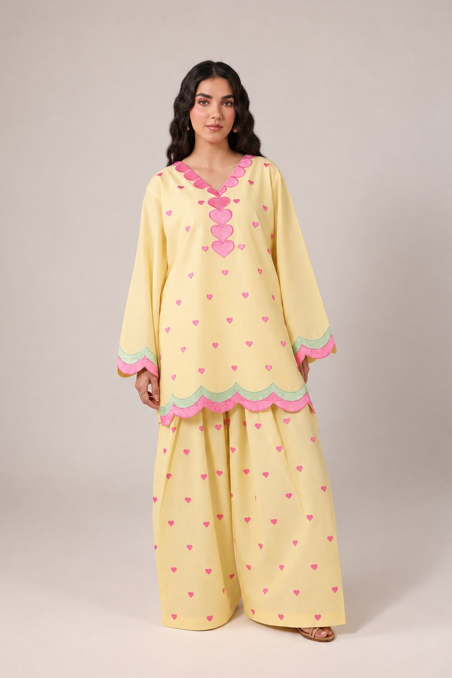 2PC Embroidered Pret - 1372