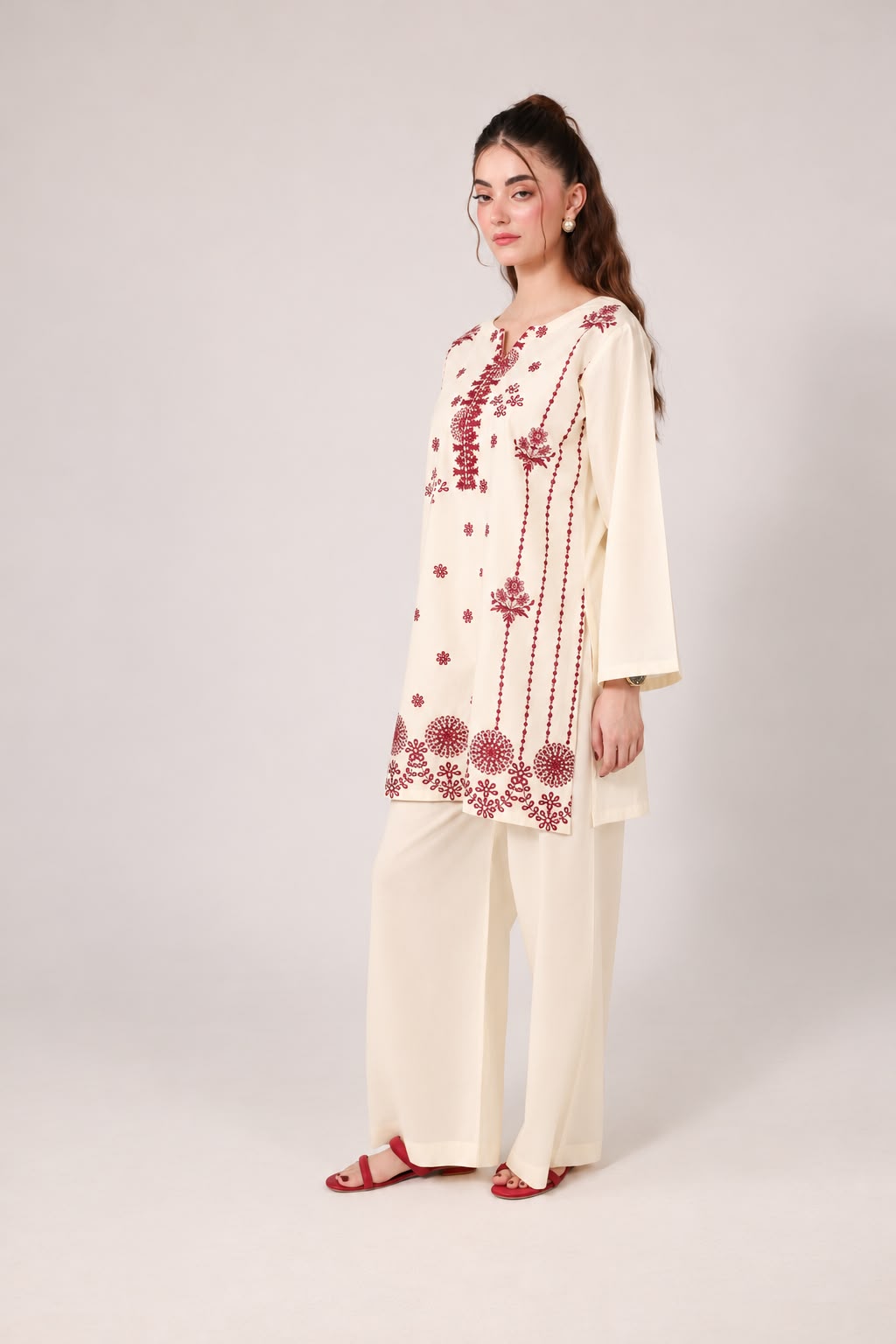 2PC Embroidered Pret - 1270