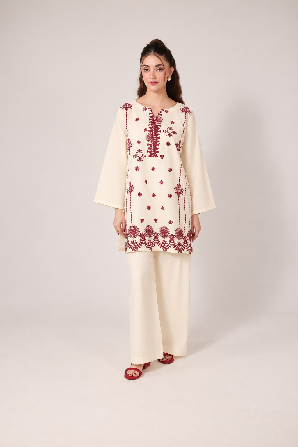 2PC Embroidered Pret - 1270