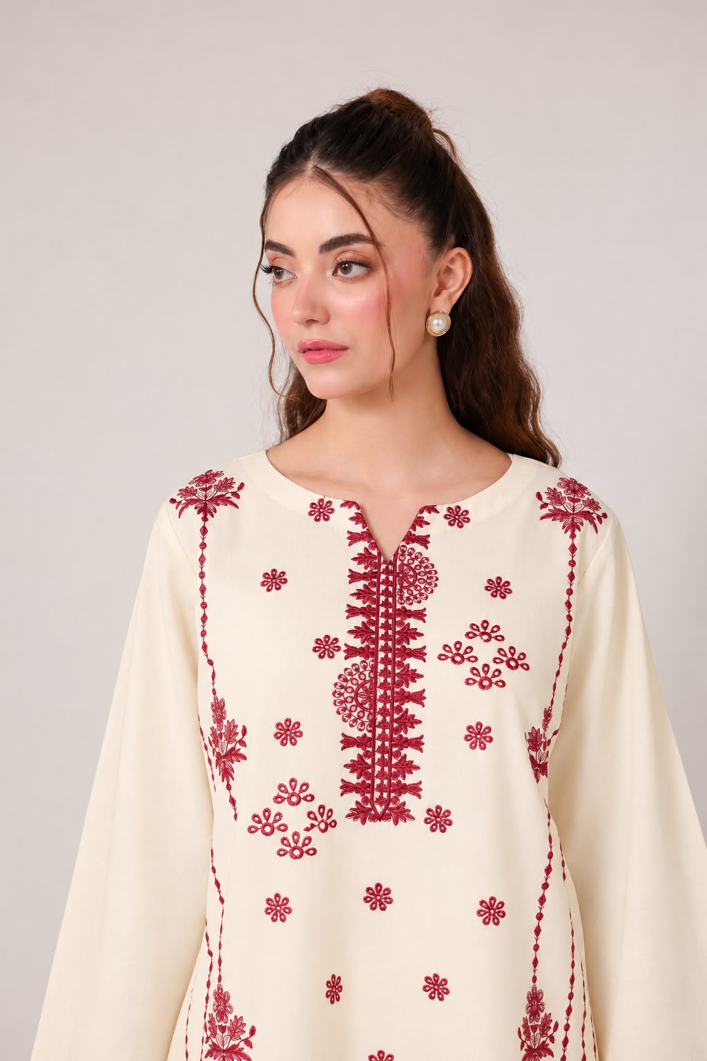 2PC Embroidered Pret - 1270