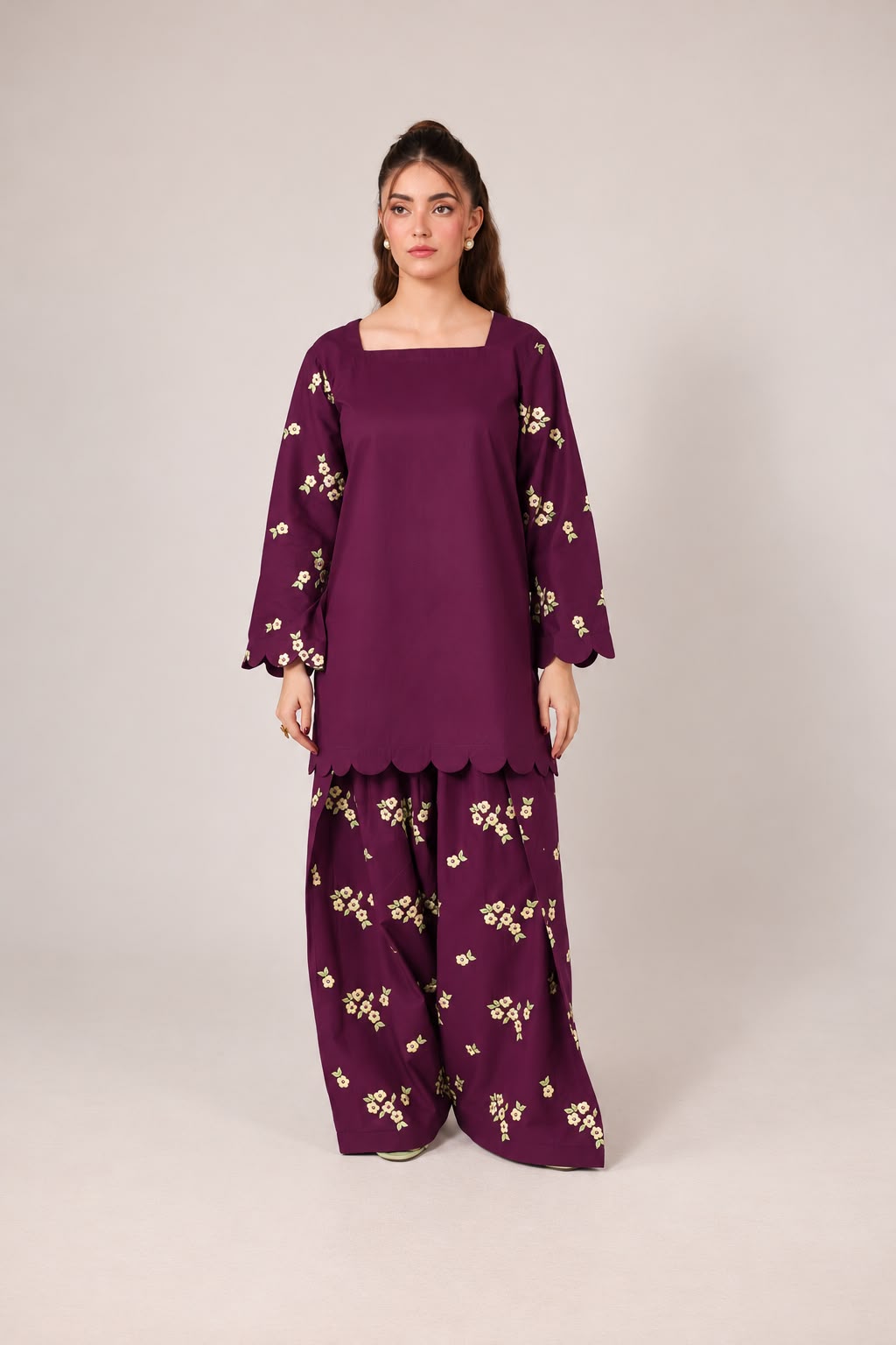 2PC Embroidered Pret - 1301