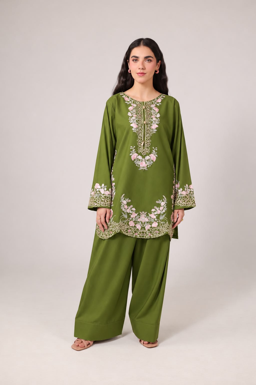 2PC Embroidered Pret - 1257