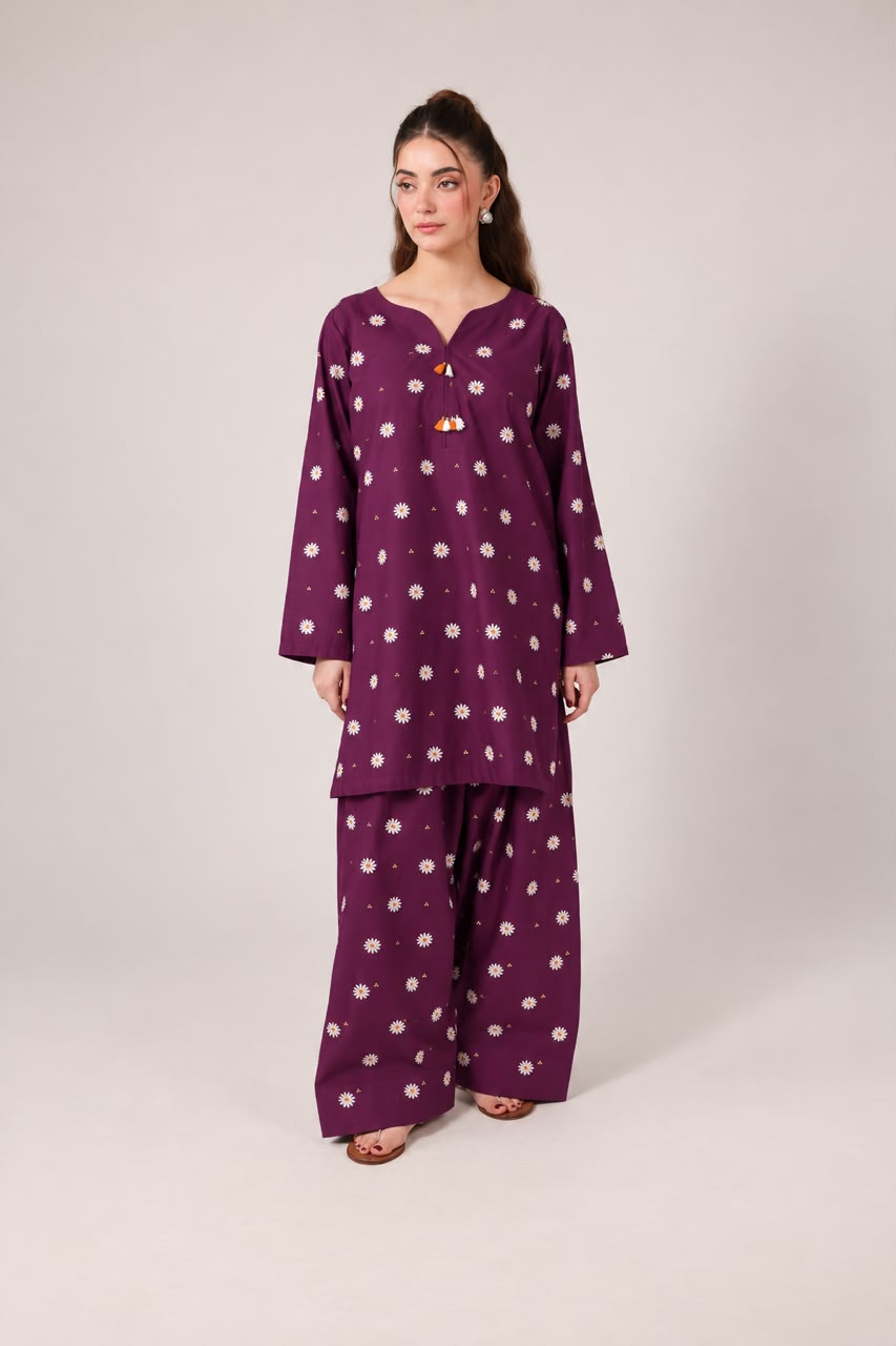 2PC Embroidered Pret - 1291