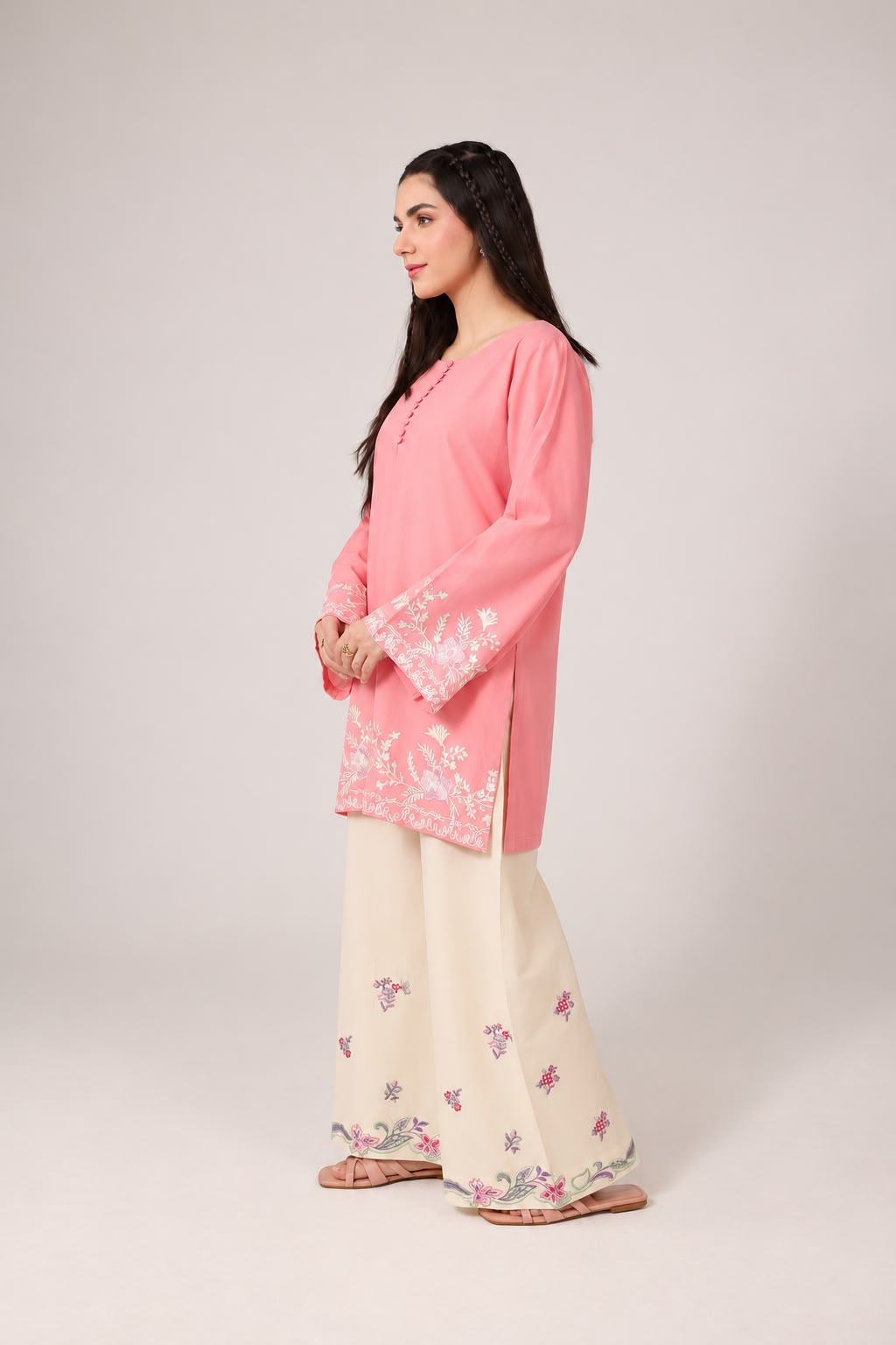 2PC Embroidered Pret - 1276